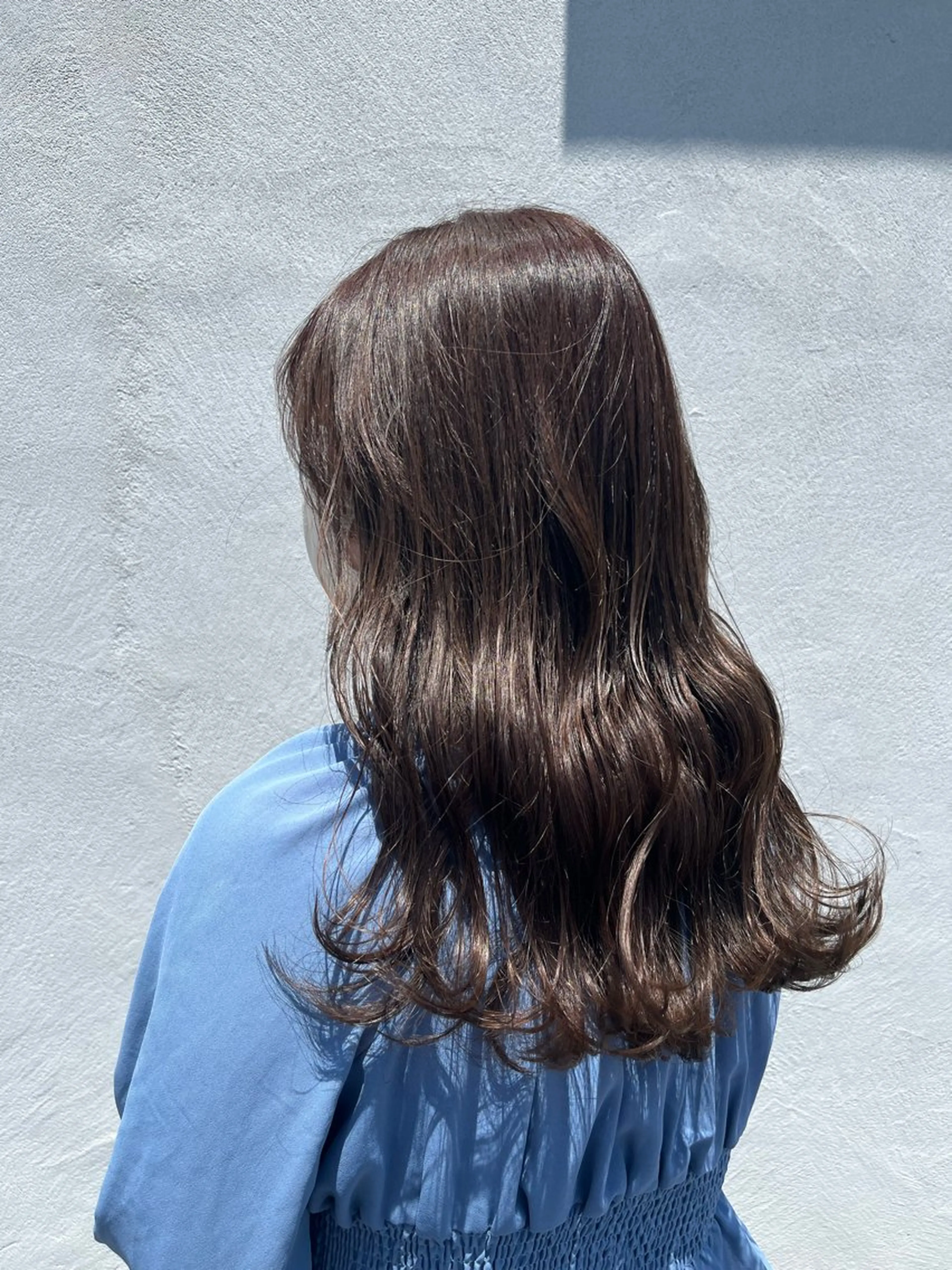 カラー アッシュ アッシュブラウン ブラウンカラー 透明感カラー 岡本 かのんのヘアスタイル