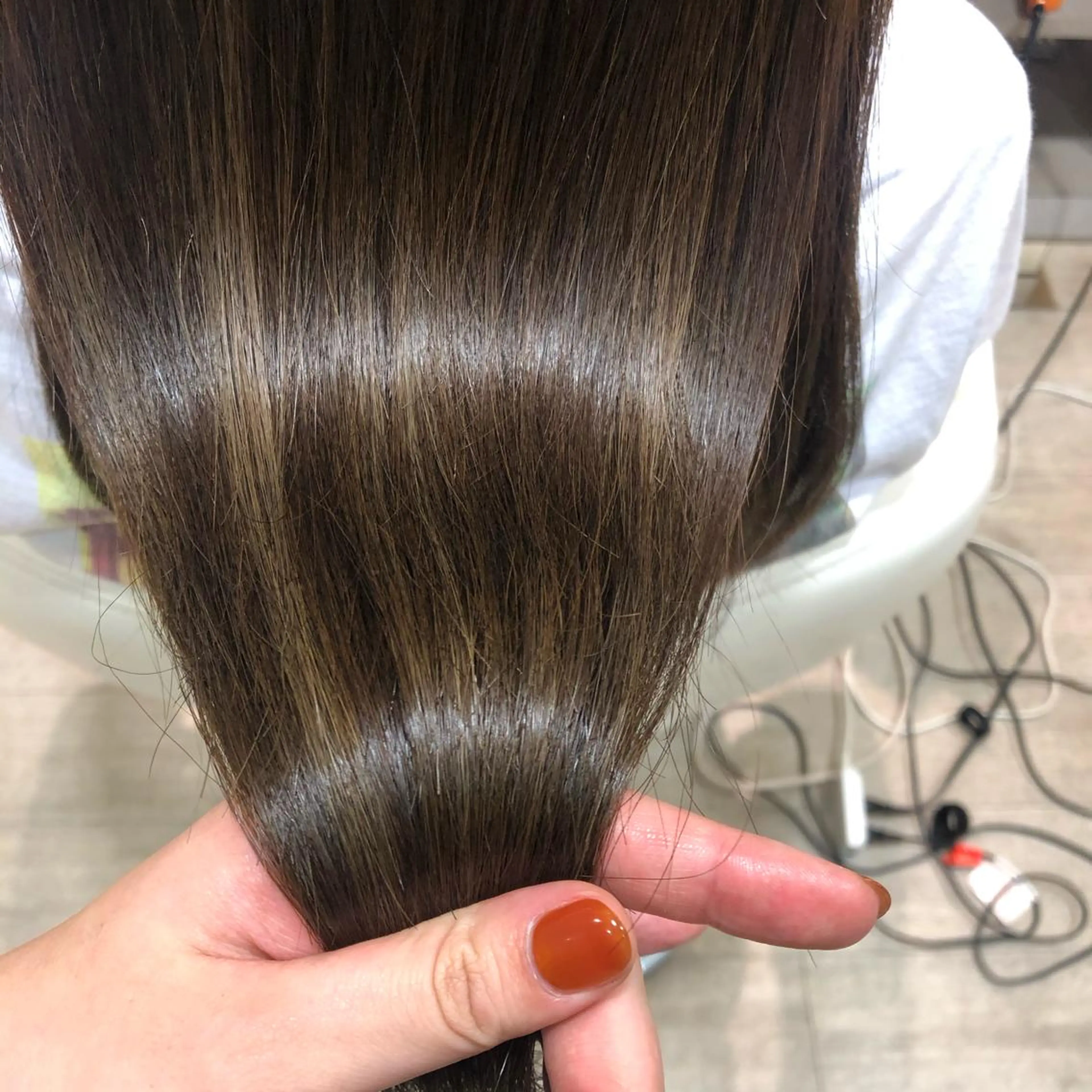 ロング パーマ 縮毛矯正 松佐 ゆかりのヘアスタイル