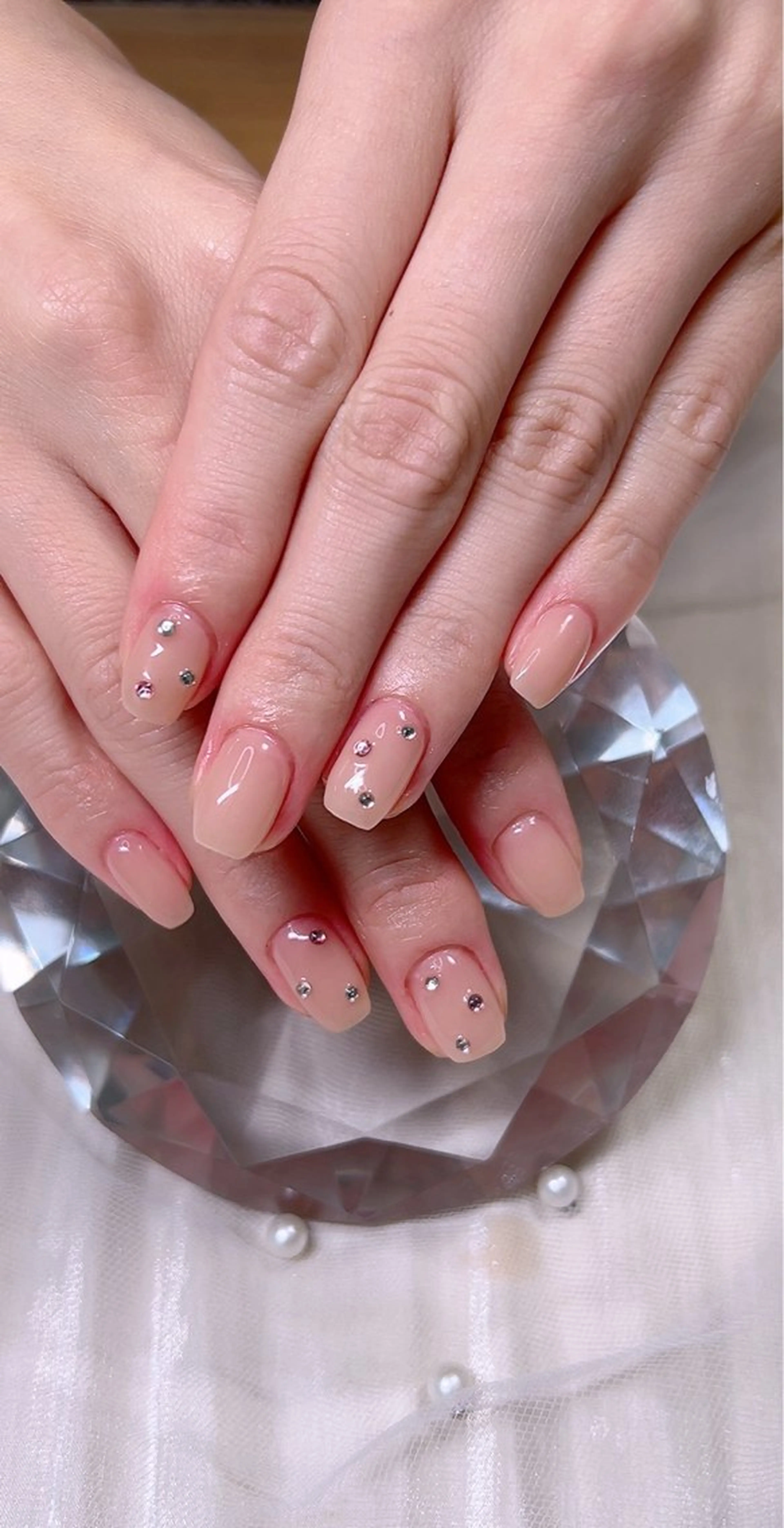 ネイル オフィスネイル ワンカラーネイル シンプルネイル Cute Tips nailのネイルデザイン