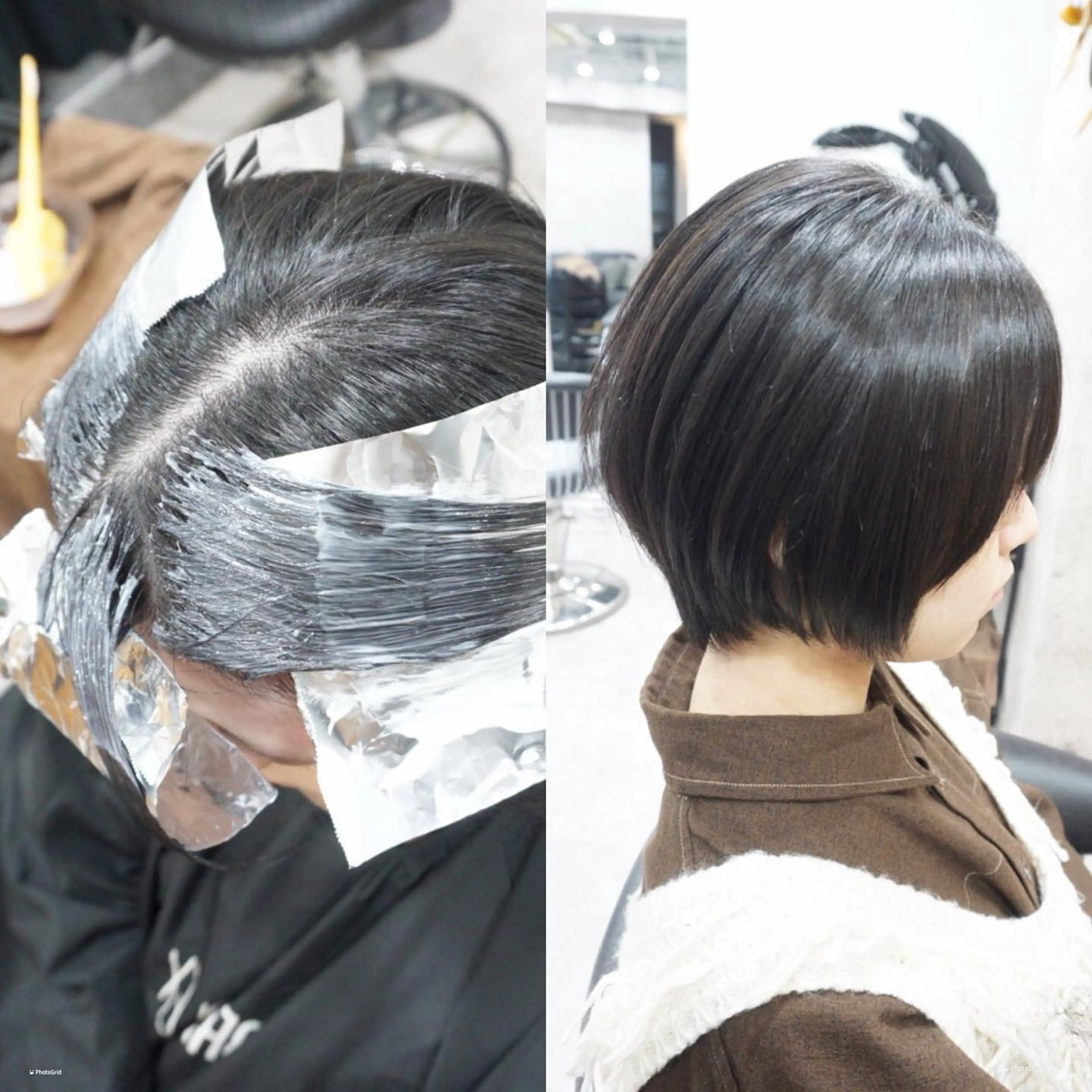 【気になる顔周りに◎✨】カット&前髪顔周り縮毛矯正&2STEPトリートメントの写真