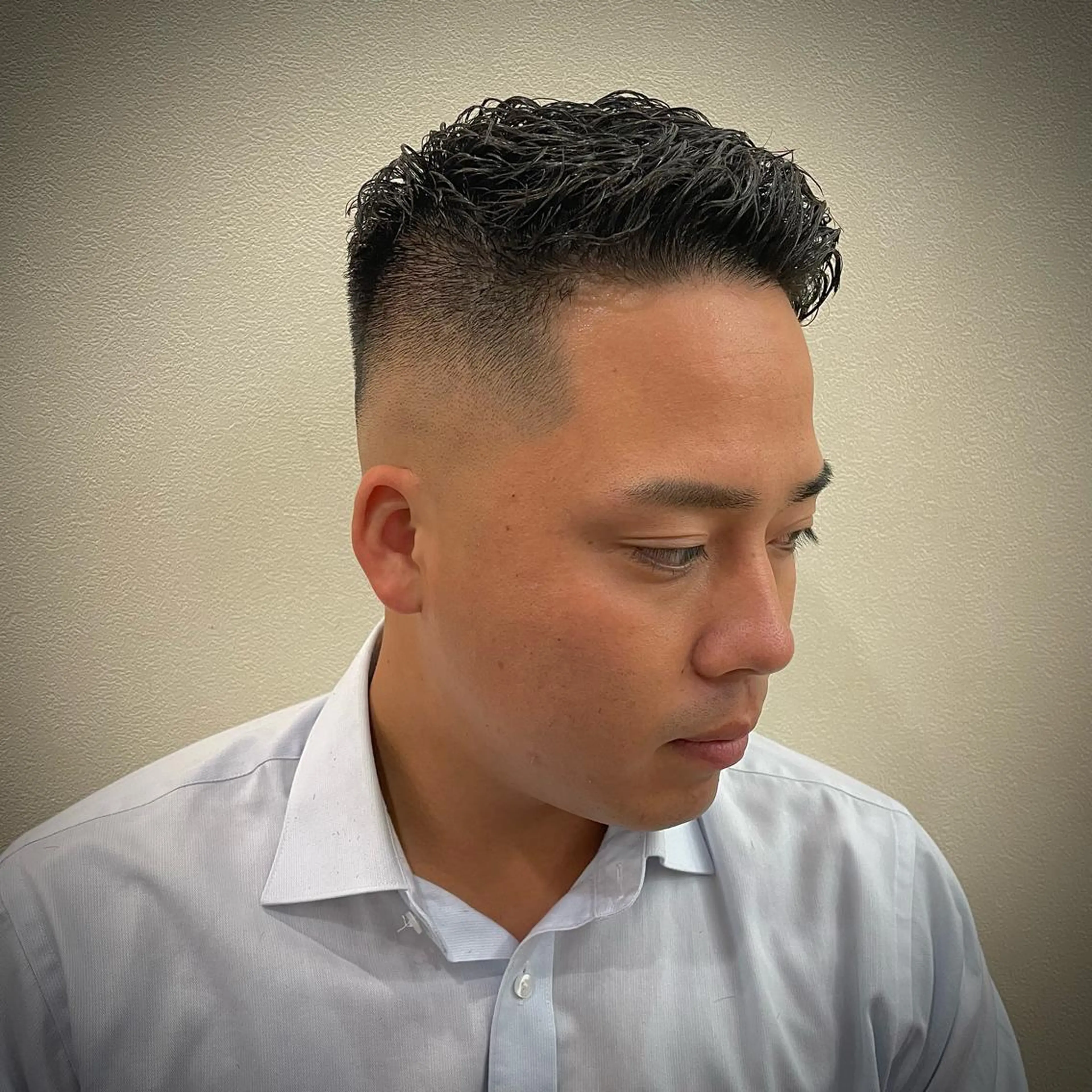 ショート パーマ メンズ 濡れパン 💈メンズパーマ💈 ナカザワ　　リョウのヘアスタイル