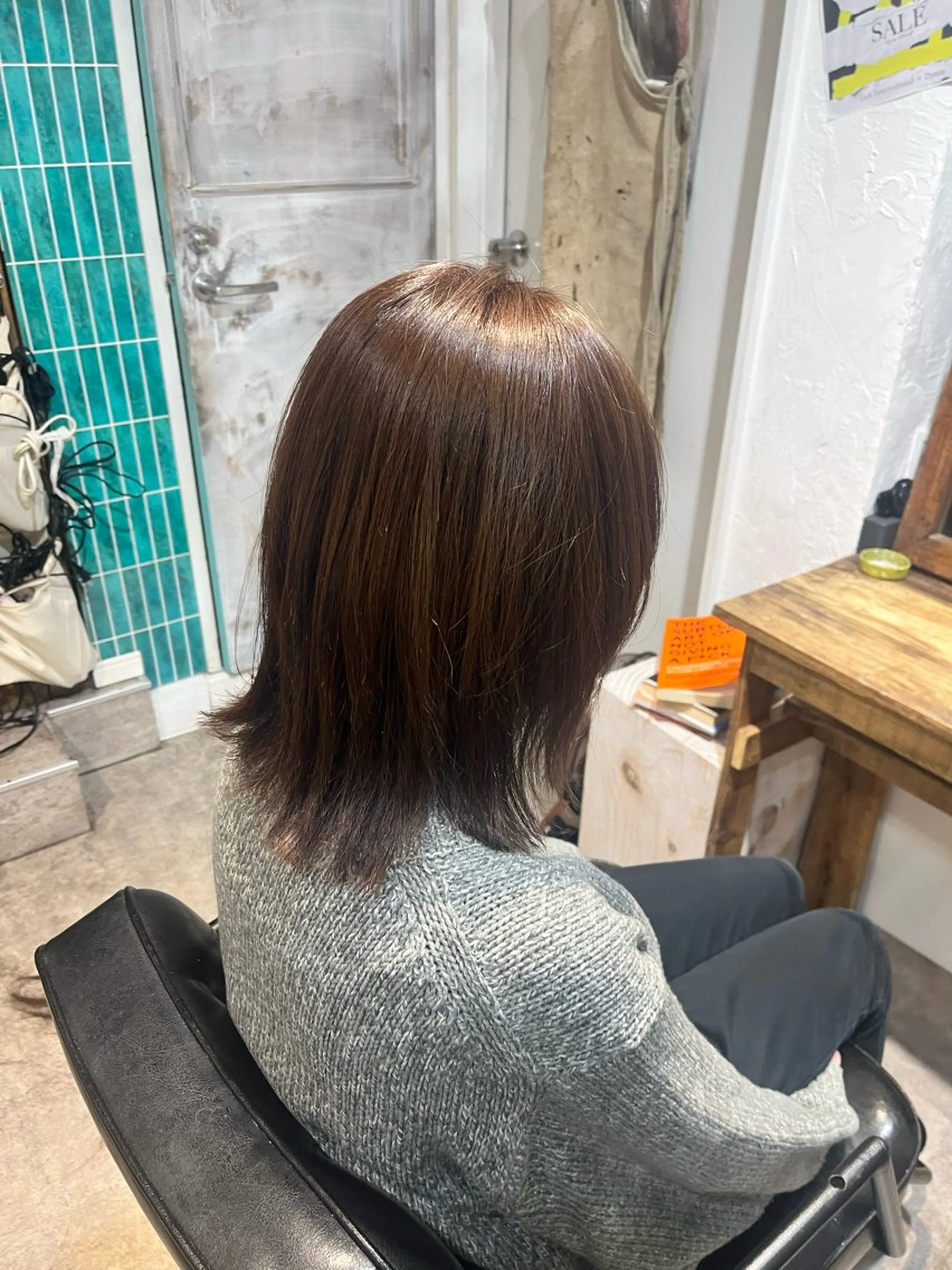 ミディアム カラー カット ヘアカラー トリートメント ヘッドスパ 新宿/髪質改善 艶カラー👶Renaのヘアスタイル