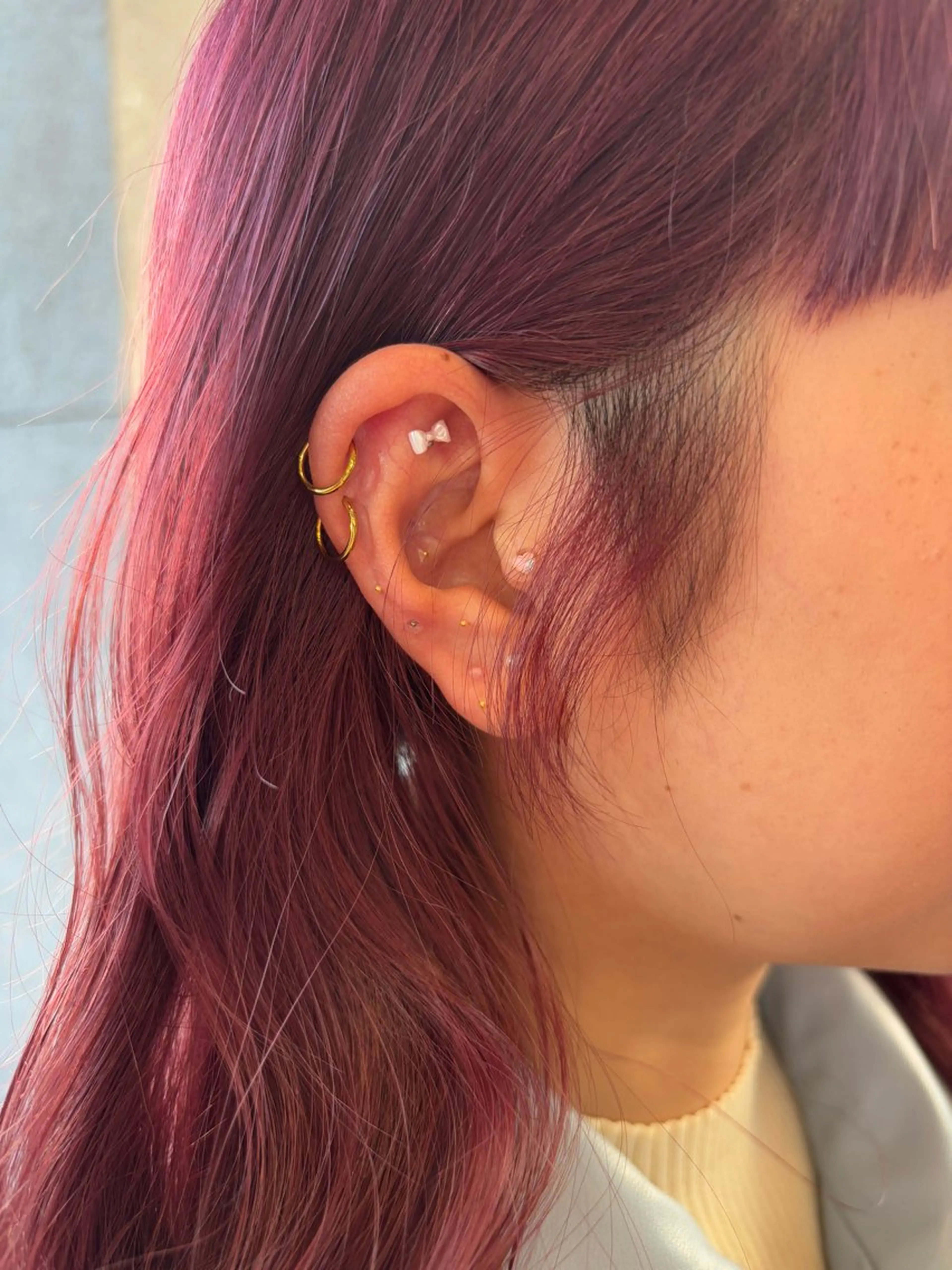 ミディアム カラー パーマ ヘアアレンジ カット ヘアカラー トリートメント ヘッドスパ ヘアセット 押切 響　のヘアスタイル