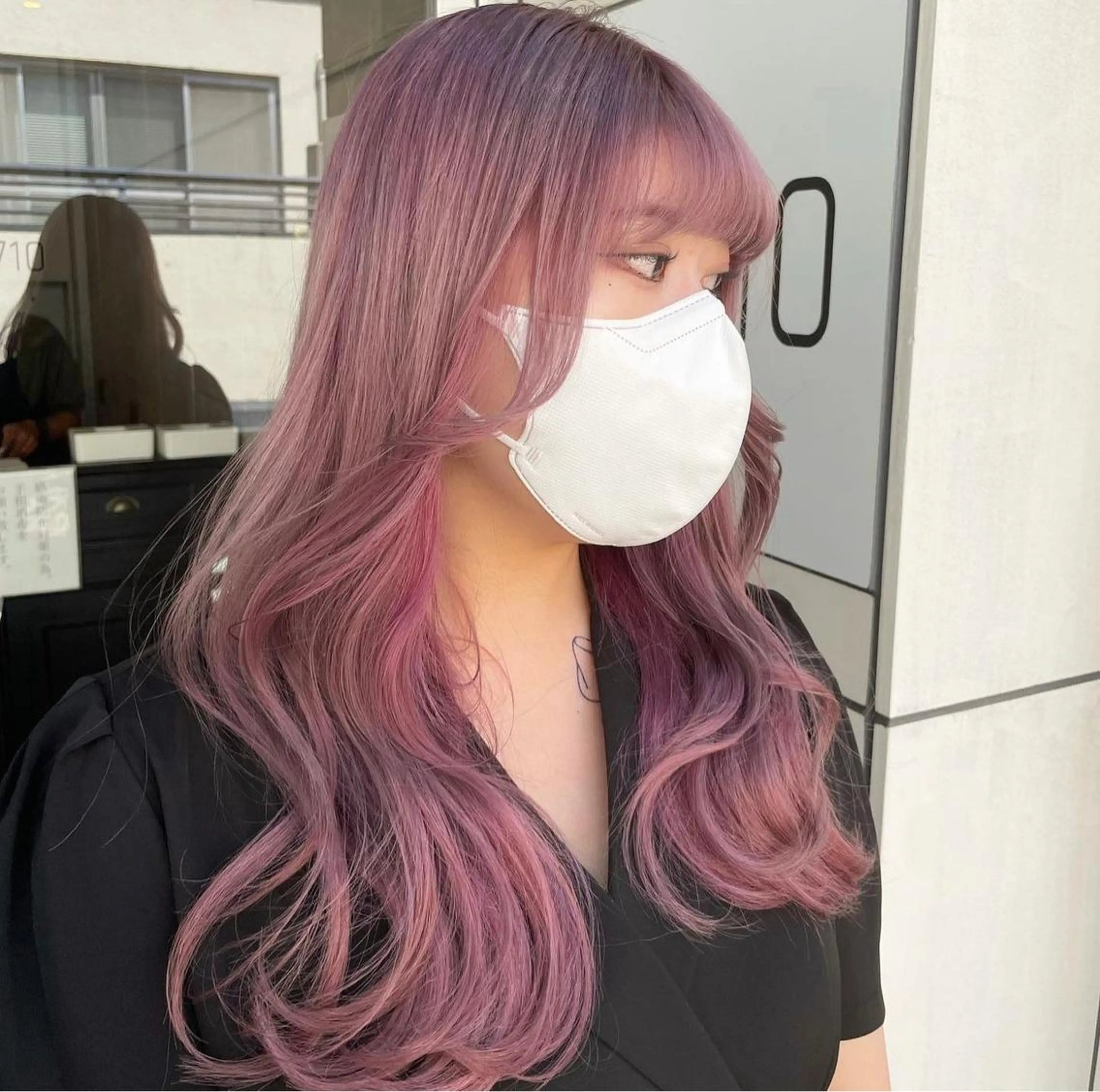 セミロング カラー ヘアアレンジ ヘアカラー 🌹TikTok４万 ﾌｫﾛﾜｰ🌹AKIのヘアスタイル