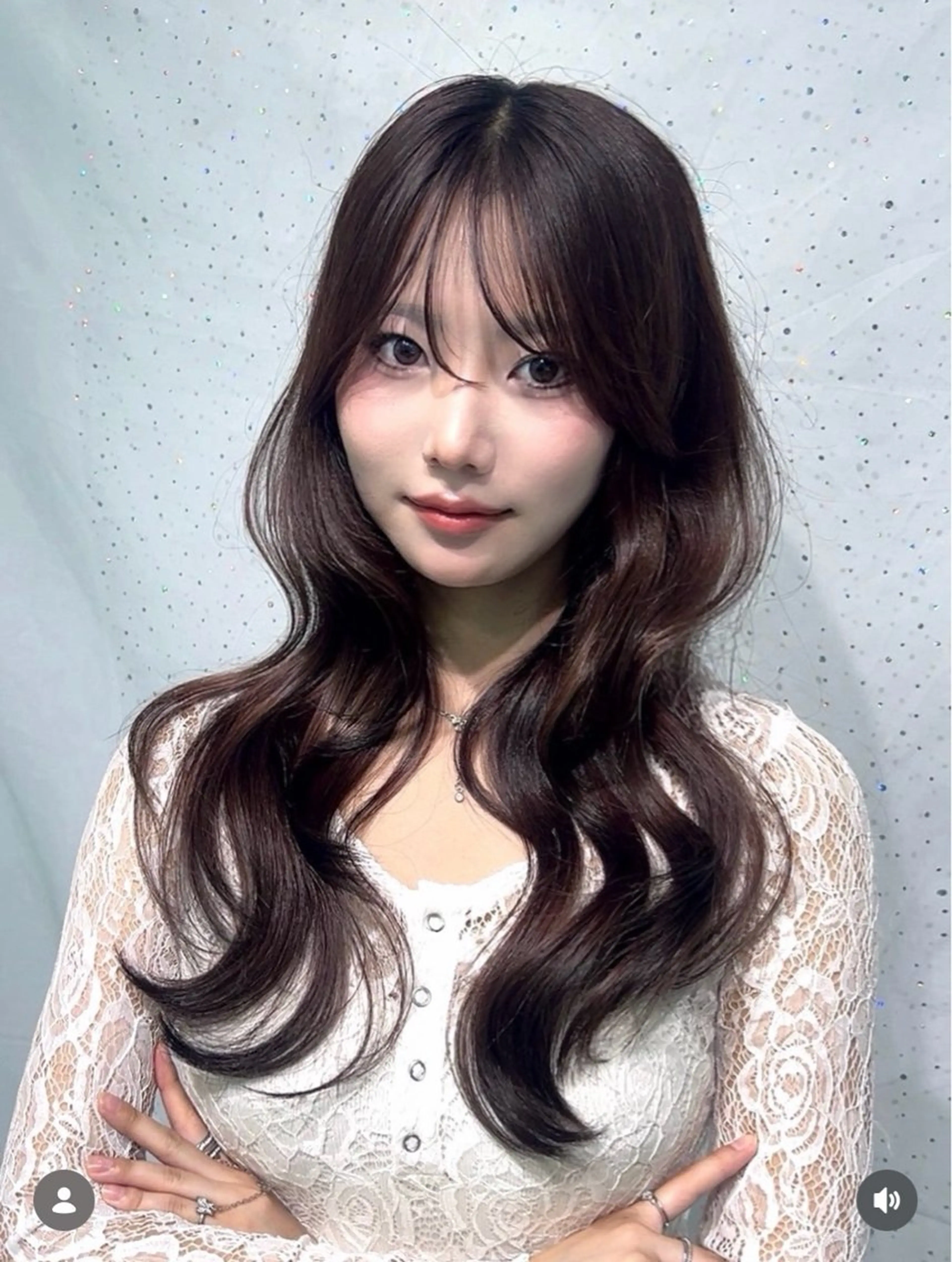 ロング くびれヘア 韓国風ヘア COA所属・なつみ COA GINZAのヘアスタイル