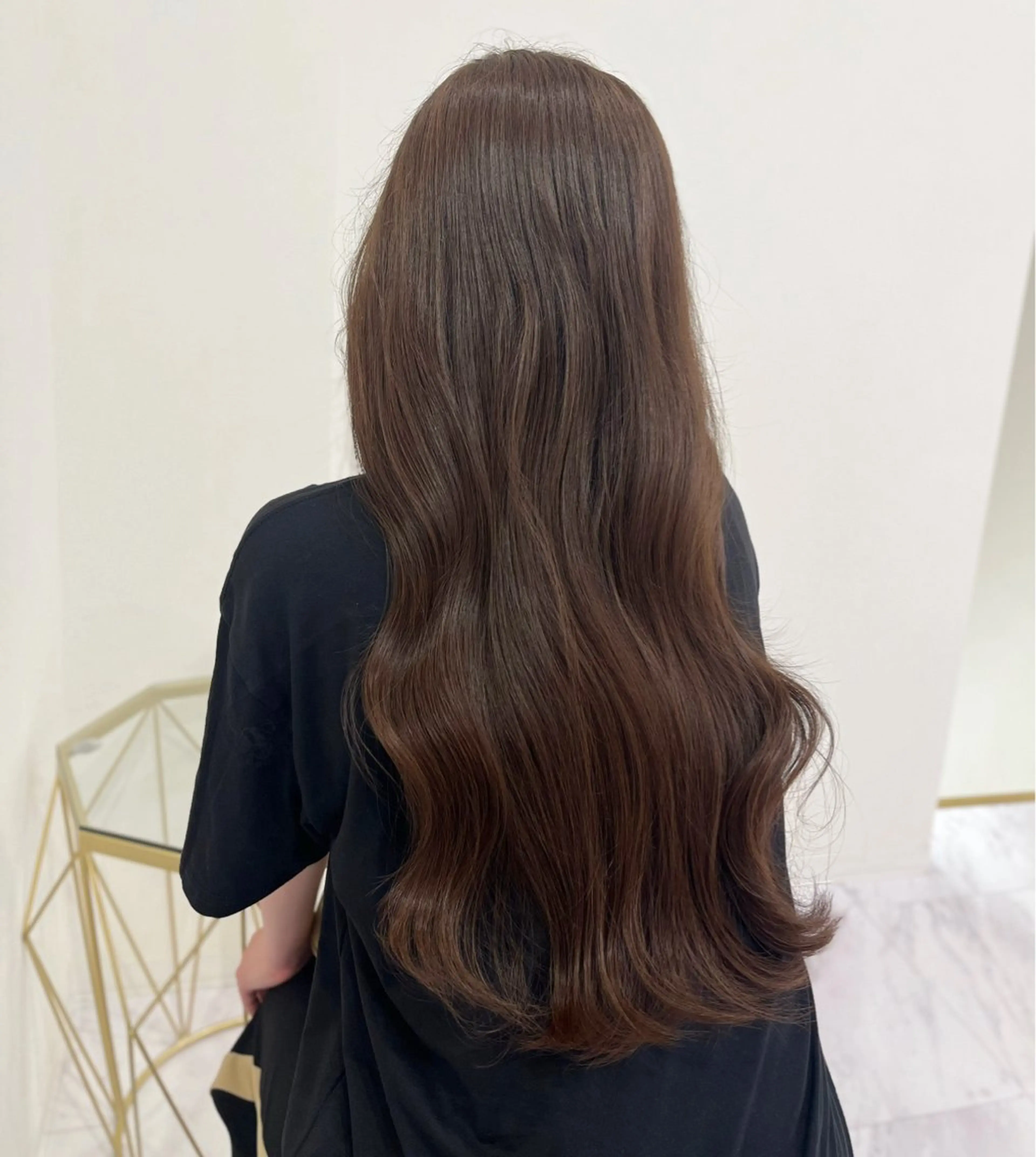 カラー ベージュカラー ブラウンカラー ブラウンベージュ 松尾 姫依のヘアスタイル