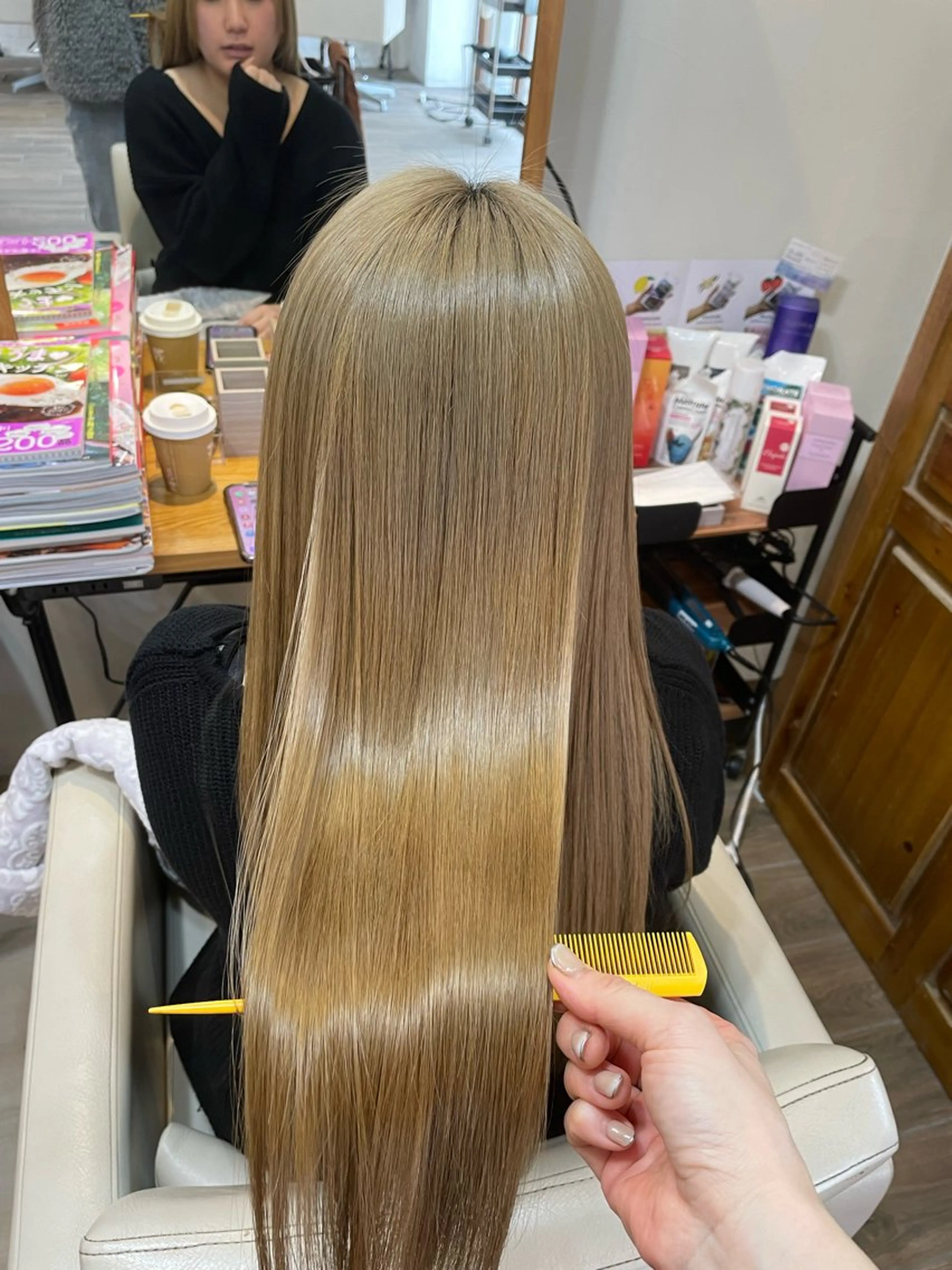 ロング 髪質改善 トリートメント 山木 裕子のヘアスタイル