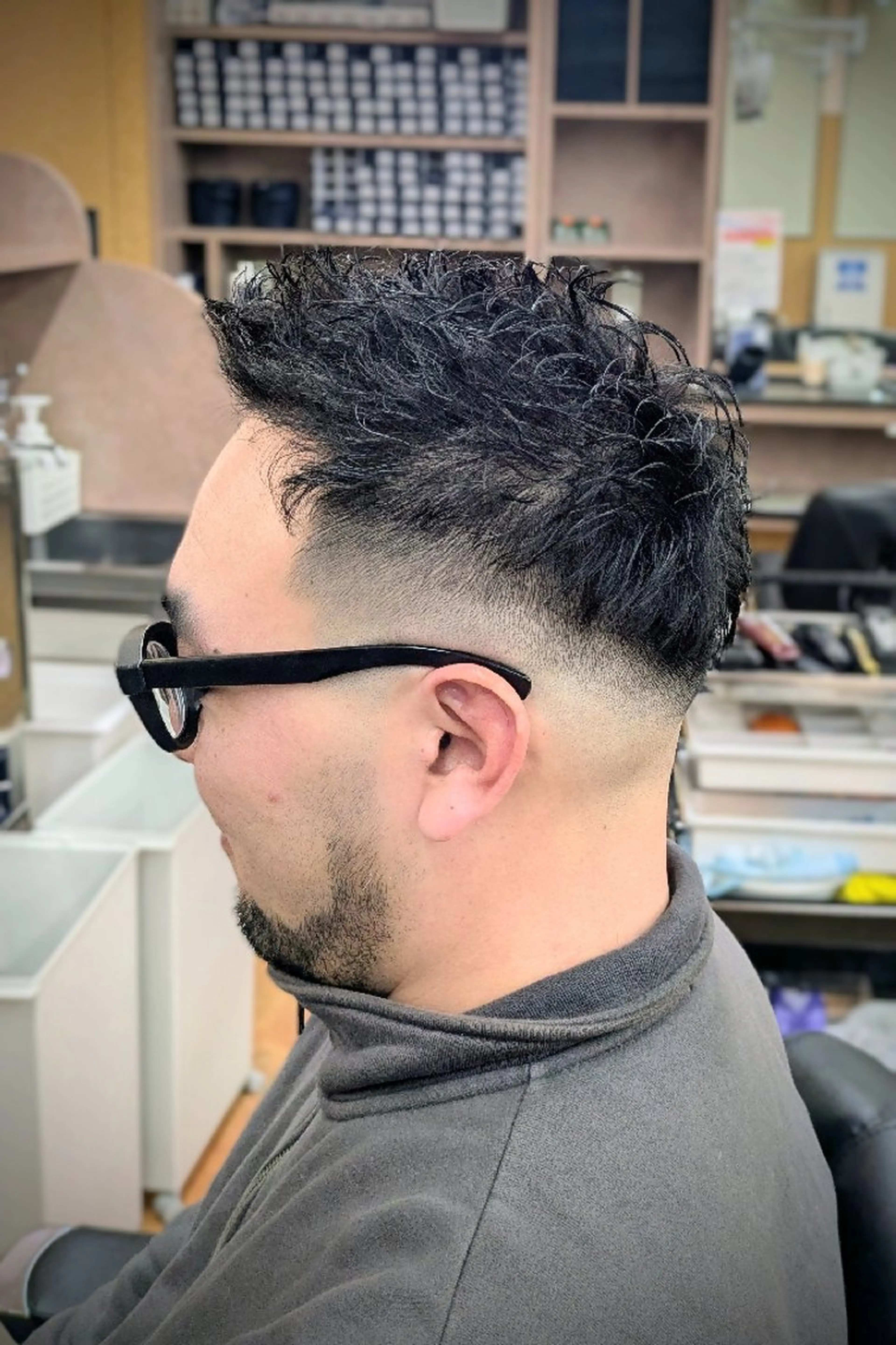 ショート パーマ 理容プラージュ燕三条 福井のヘアスタイル