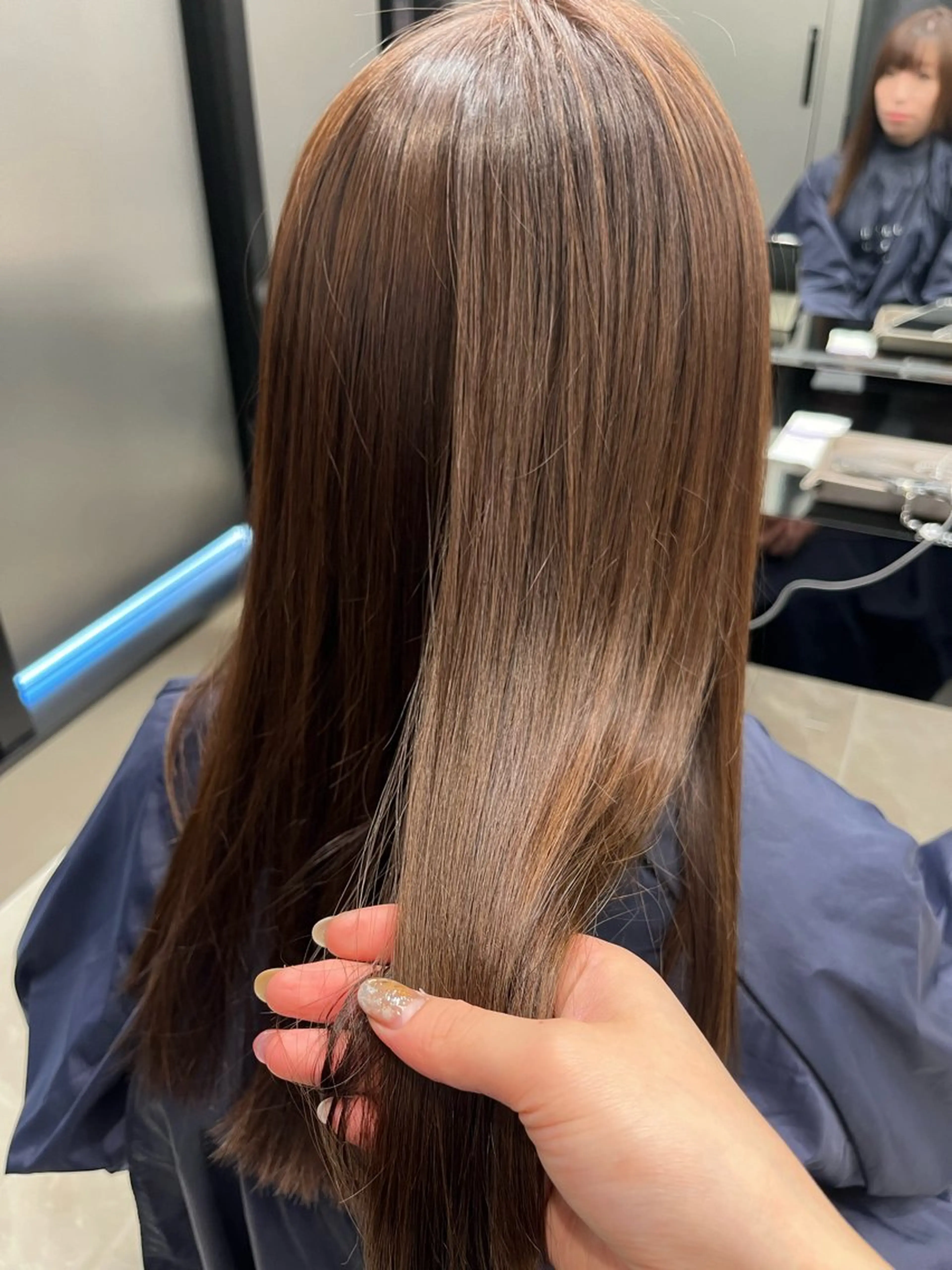 ロング カラー ウスイマイコ カット/ケアカラーのヘアスタイル