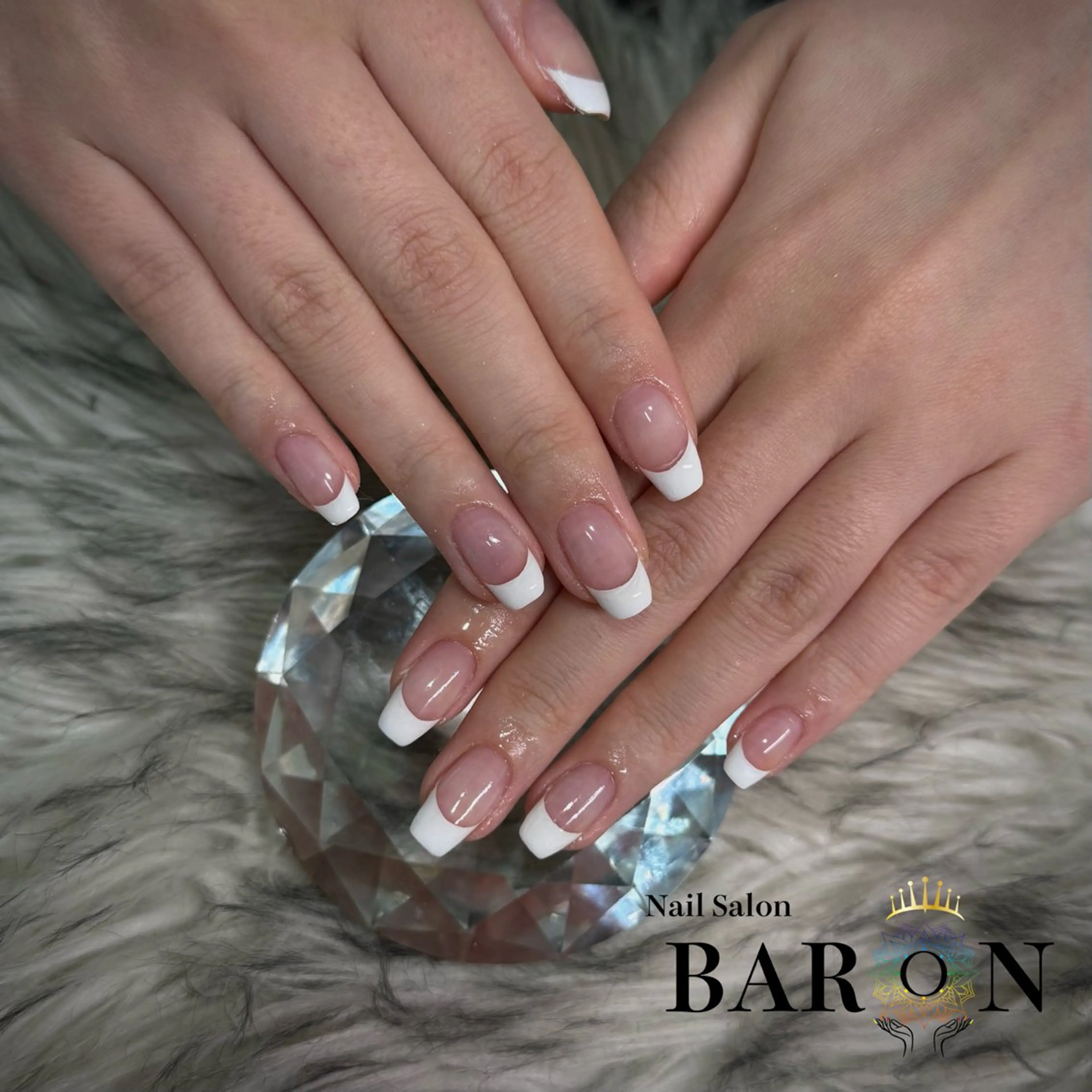 ネイル フレンチネイル YOSHINO ♛︎BARON♛︎のネイルデザイン