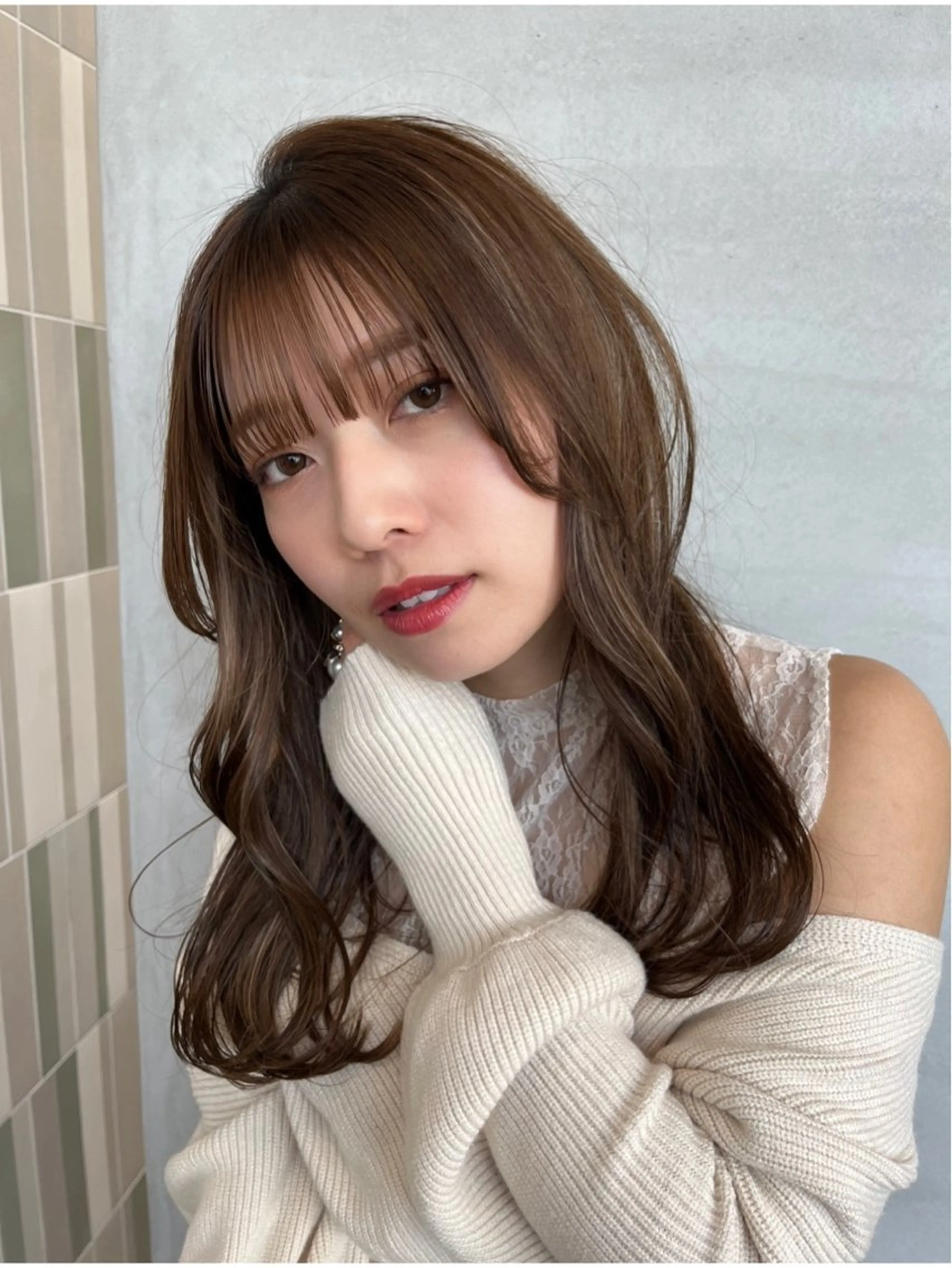 カット(3cm以上)＋透明感カラー＋トリートメントの写真