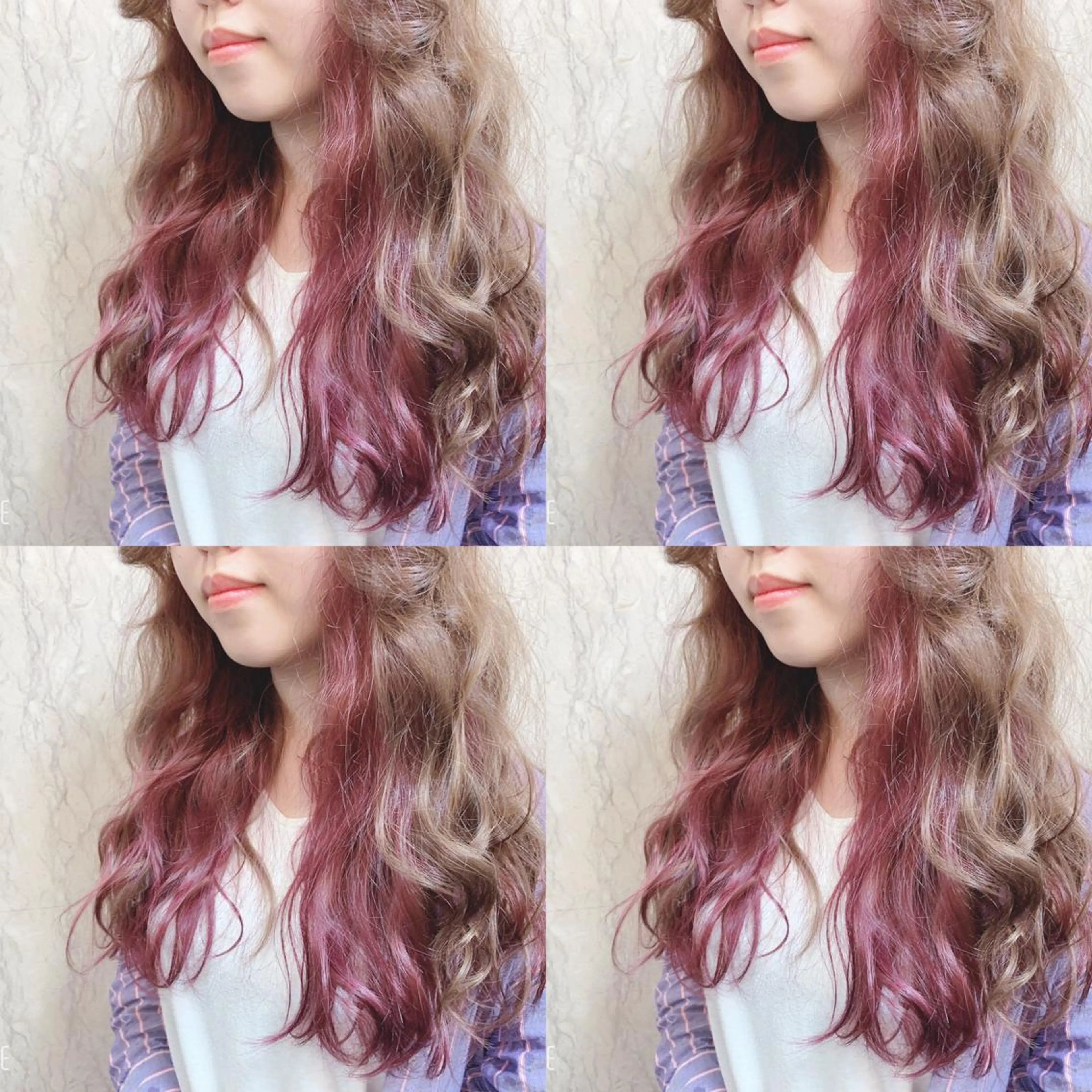 セミロング カラー インナーカラー 似合わせ/ブリーチ カラー.岡田友仁のヘアスタイル