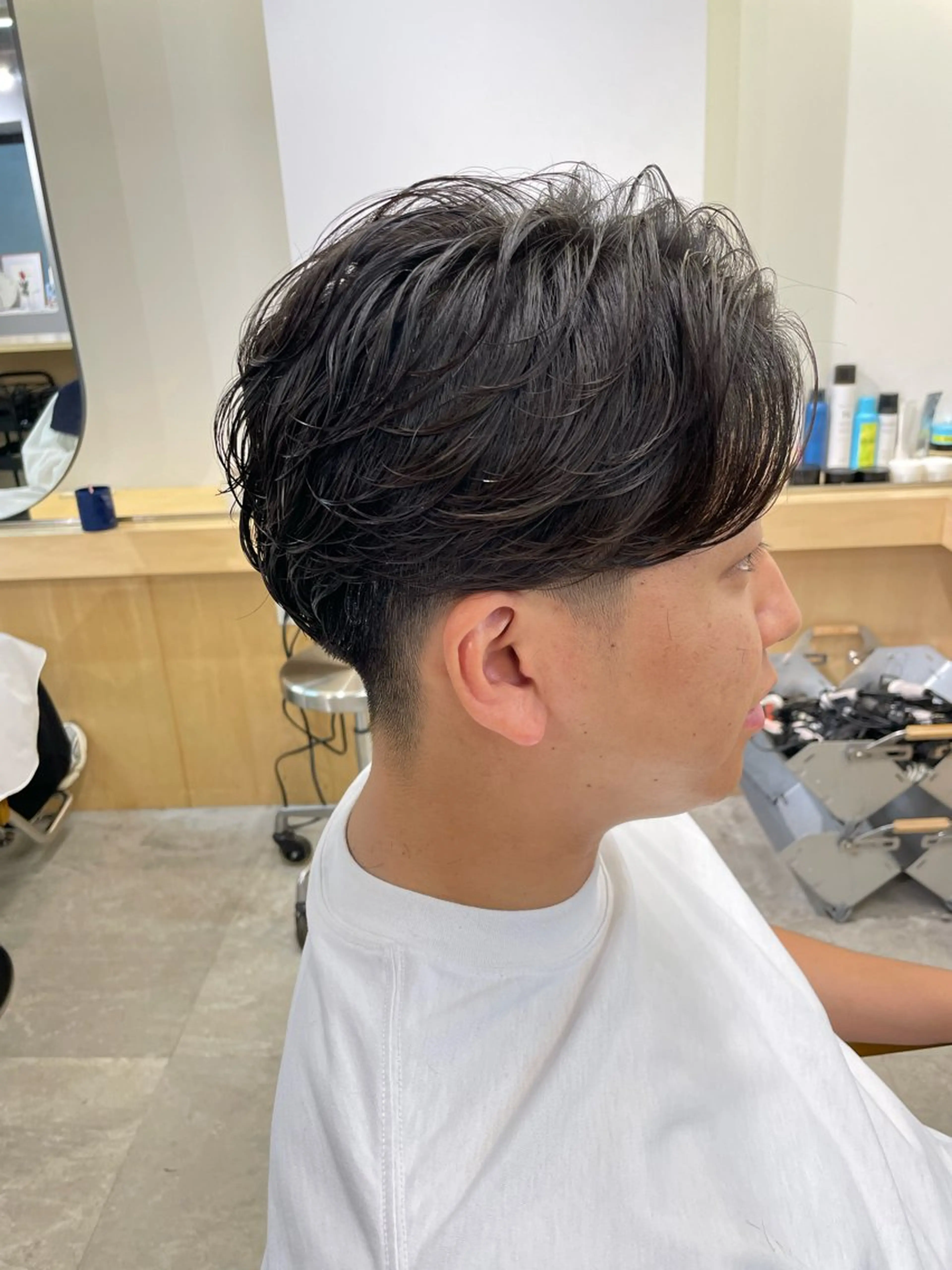 パーマ メンズ カット パーマ マエダ リョウのヘアスタイル