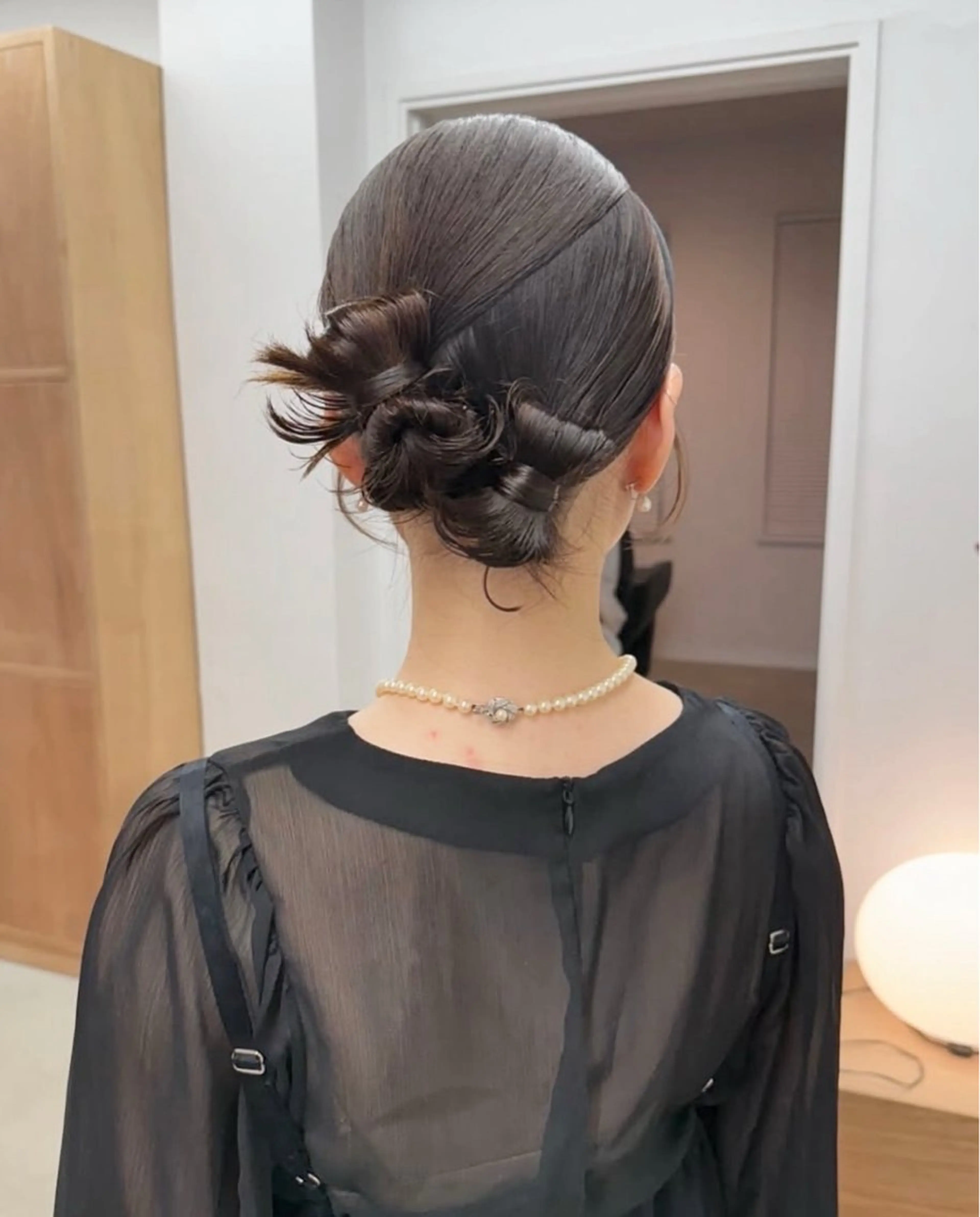 ミディアム ヘアアレンジ ヘアカラー トリートメント 坂本 圭太朗のヘアスタイル