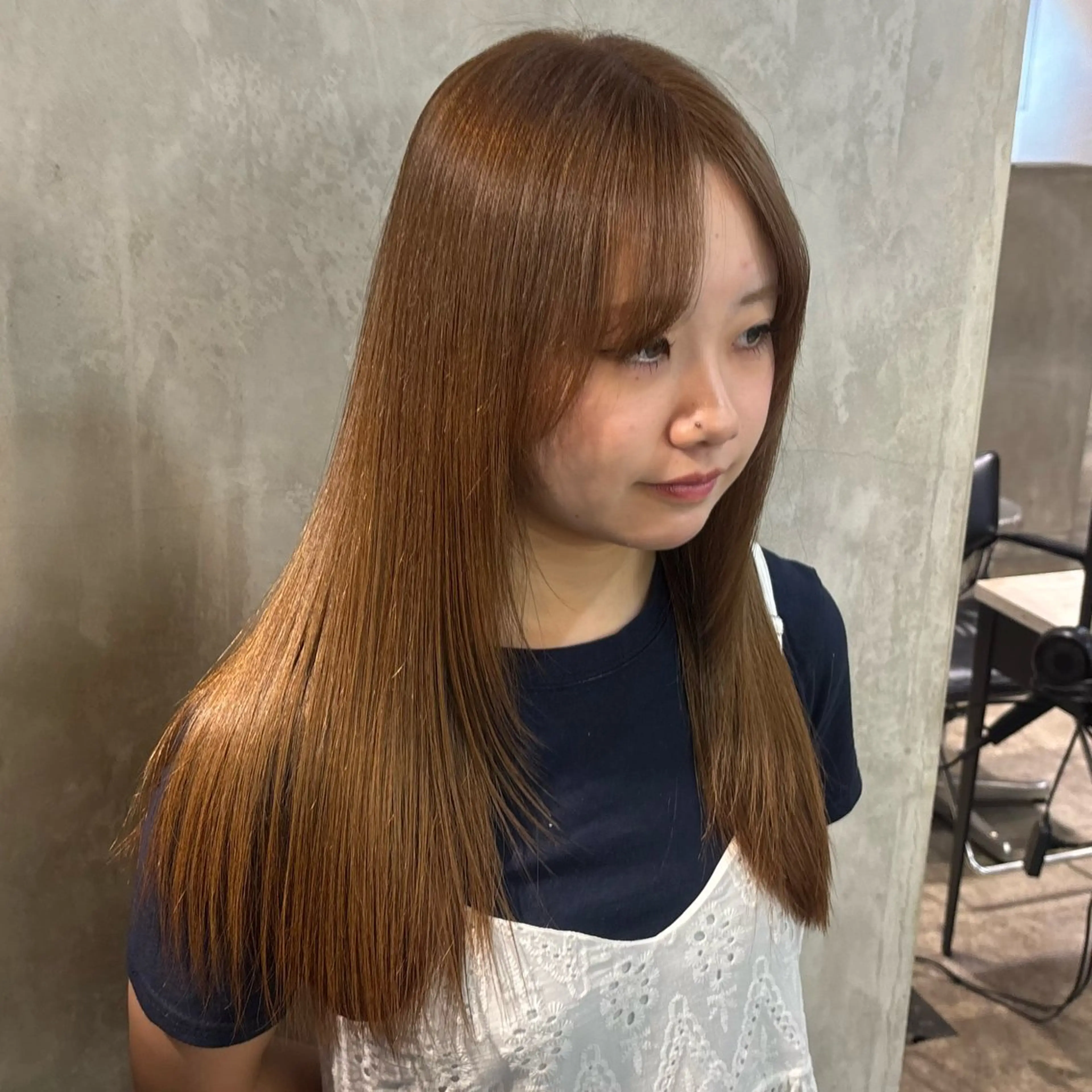 セミロング カラー ヘアカラー ハイトーン💖 etsukiのヘアスタイル