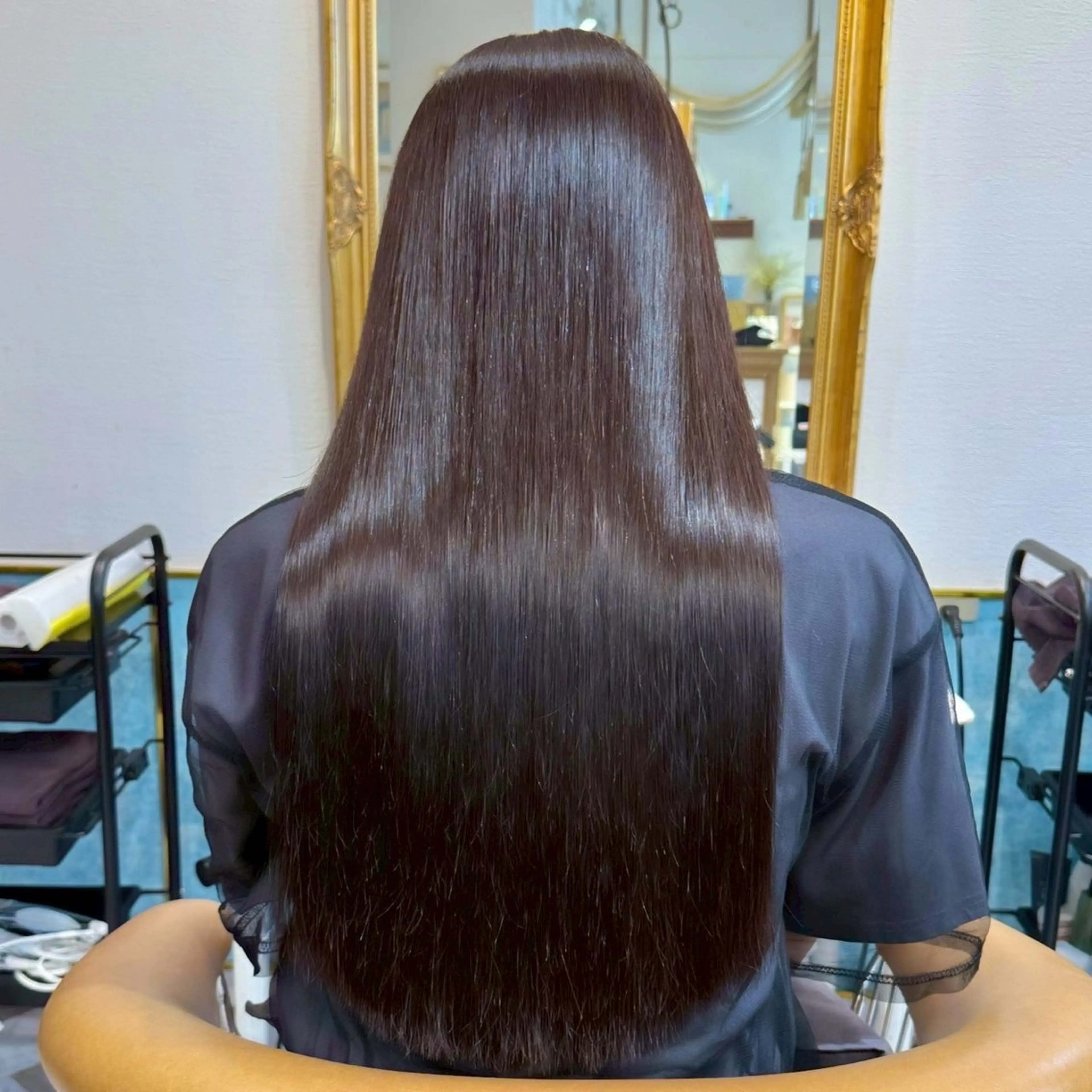 ロング 縮毛矯正 佐藤 優成のヘアスタイル