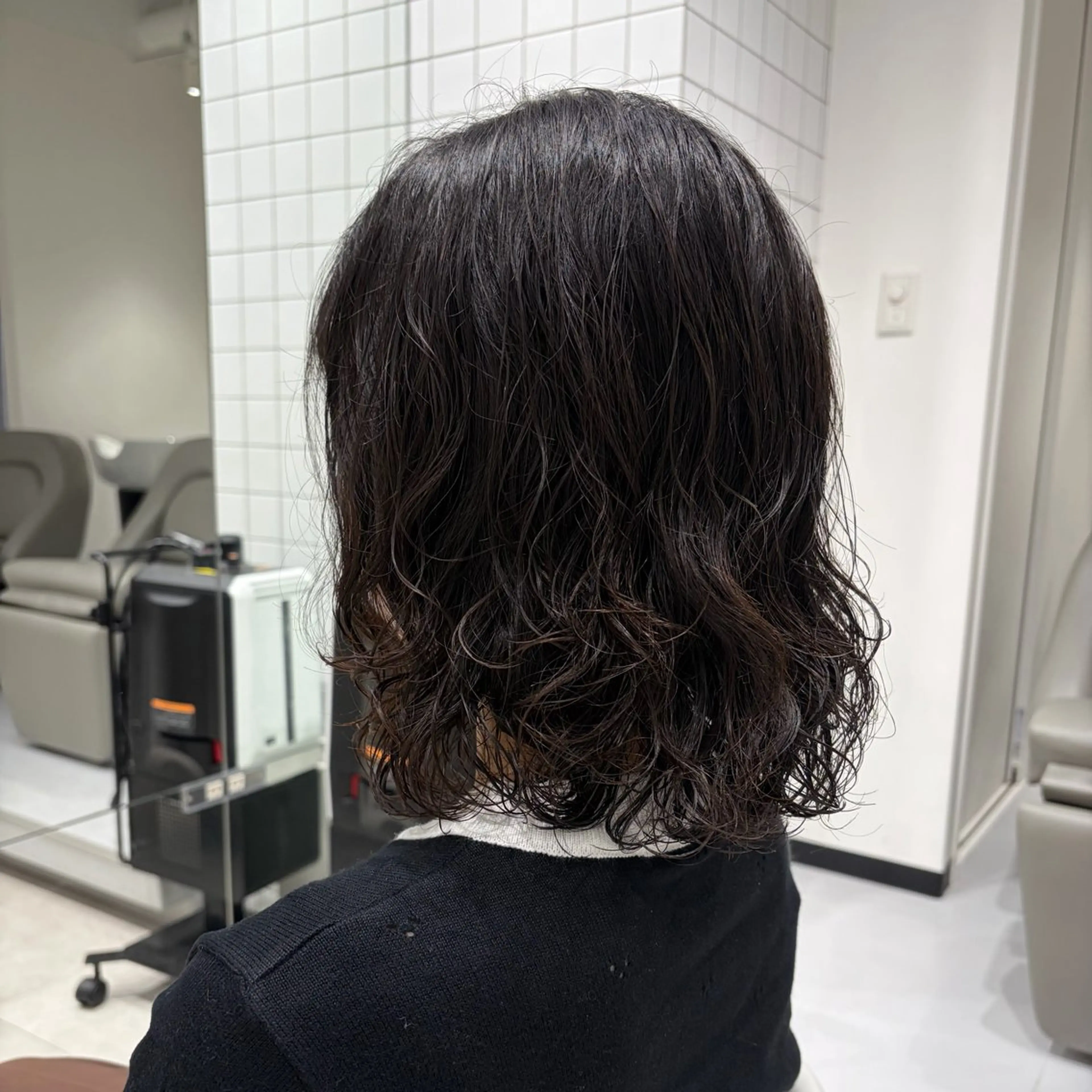 ミディアム パーマ HARUHI 銀座 美容師౨ৎ⋆˚のヘアスタイル