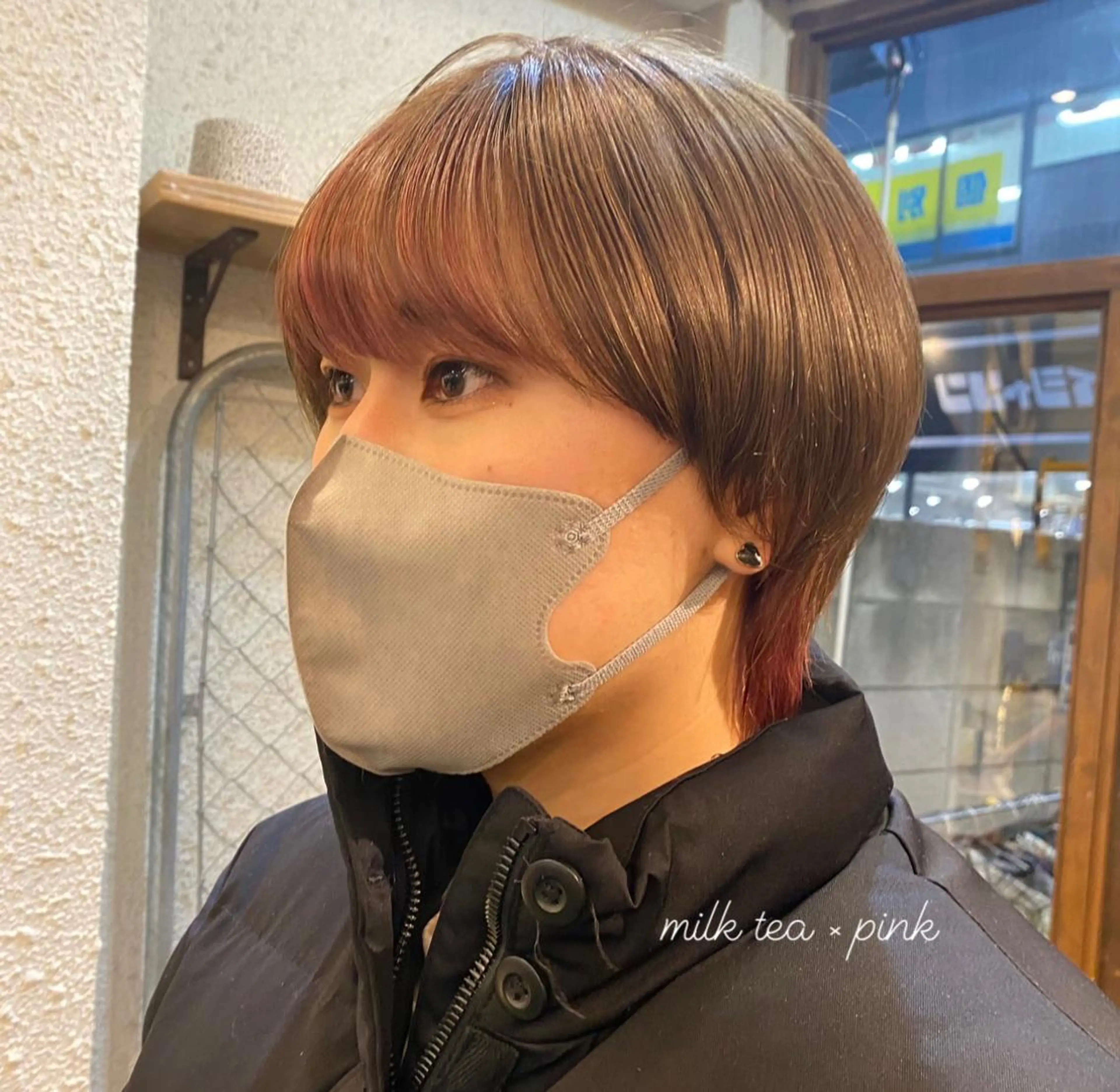 ショート カラー ヘアアレンジ メンズ カット ヘアカラー トリートメント ヘッドスパ ヘアセット 押切 響　のヘアスタイル