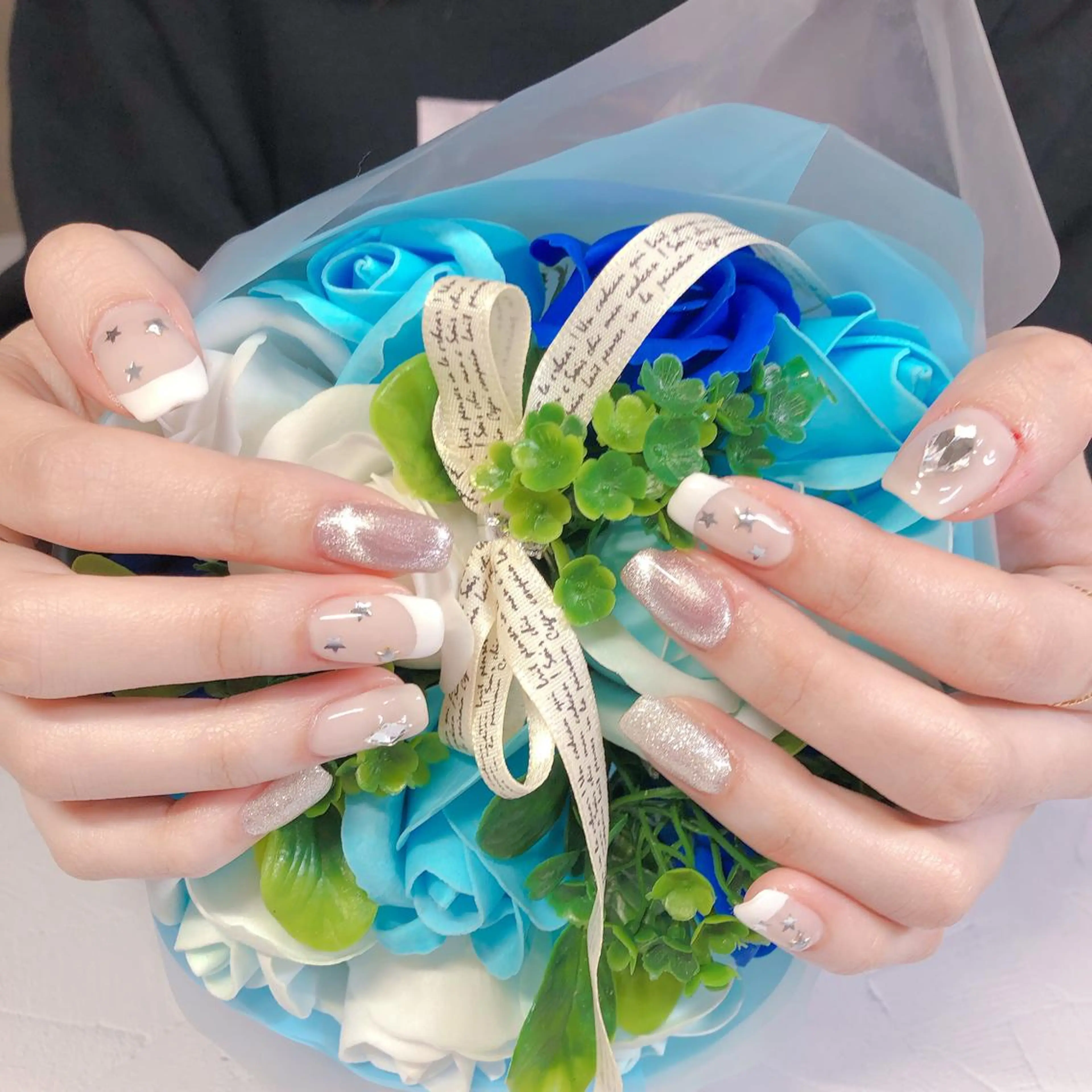 ネイル 持ち込み 冬ネイル クリスマス 奥園 良恵のネイルデザイン