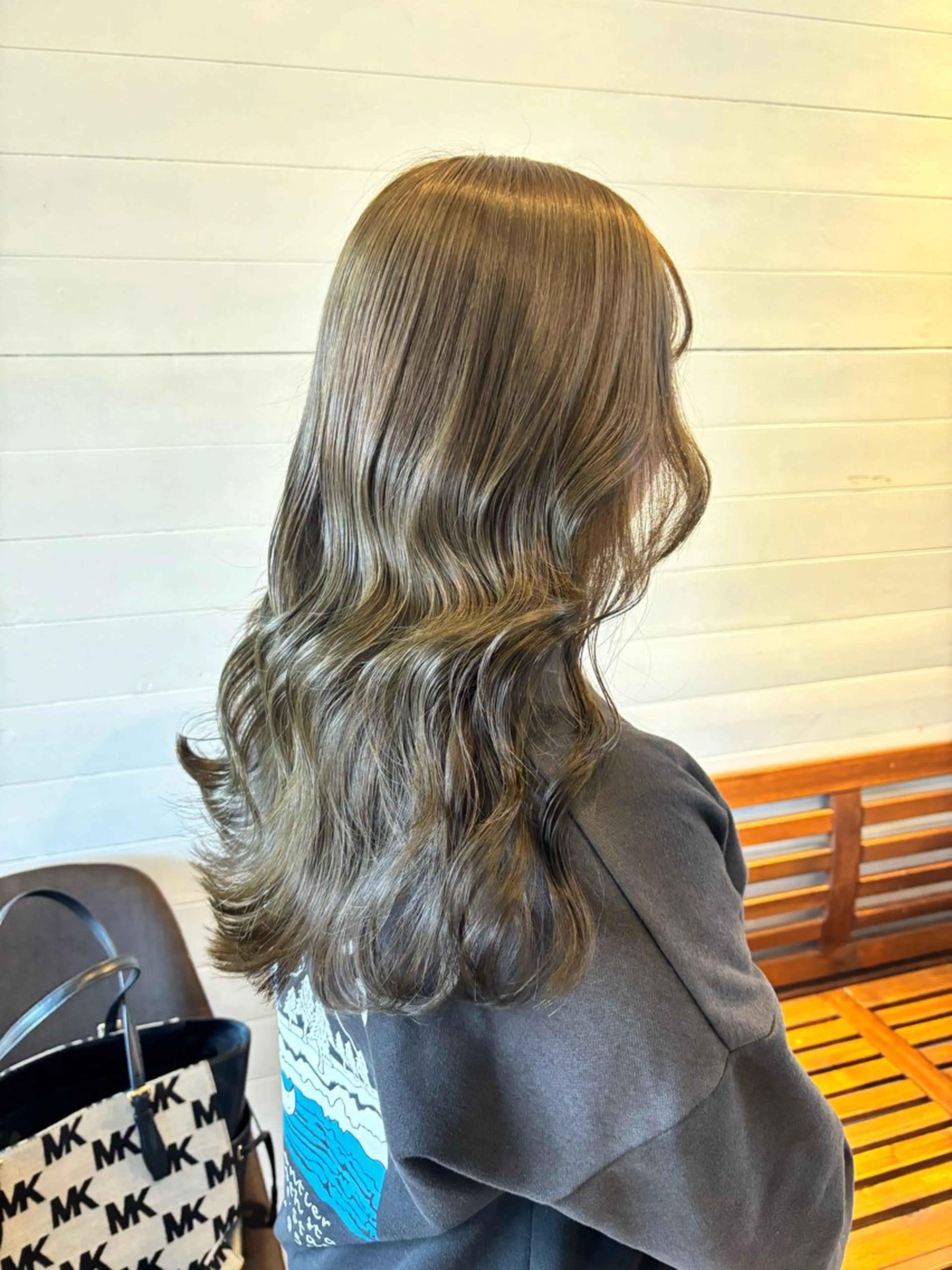 セミロング カラー ブリーチ ブリーチなしカラー オリーブカラー カット ヘアカラー トリートメント ヘアセット メンズ特化モテヘア 🌙Nanakaのヘアスタイル