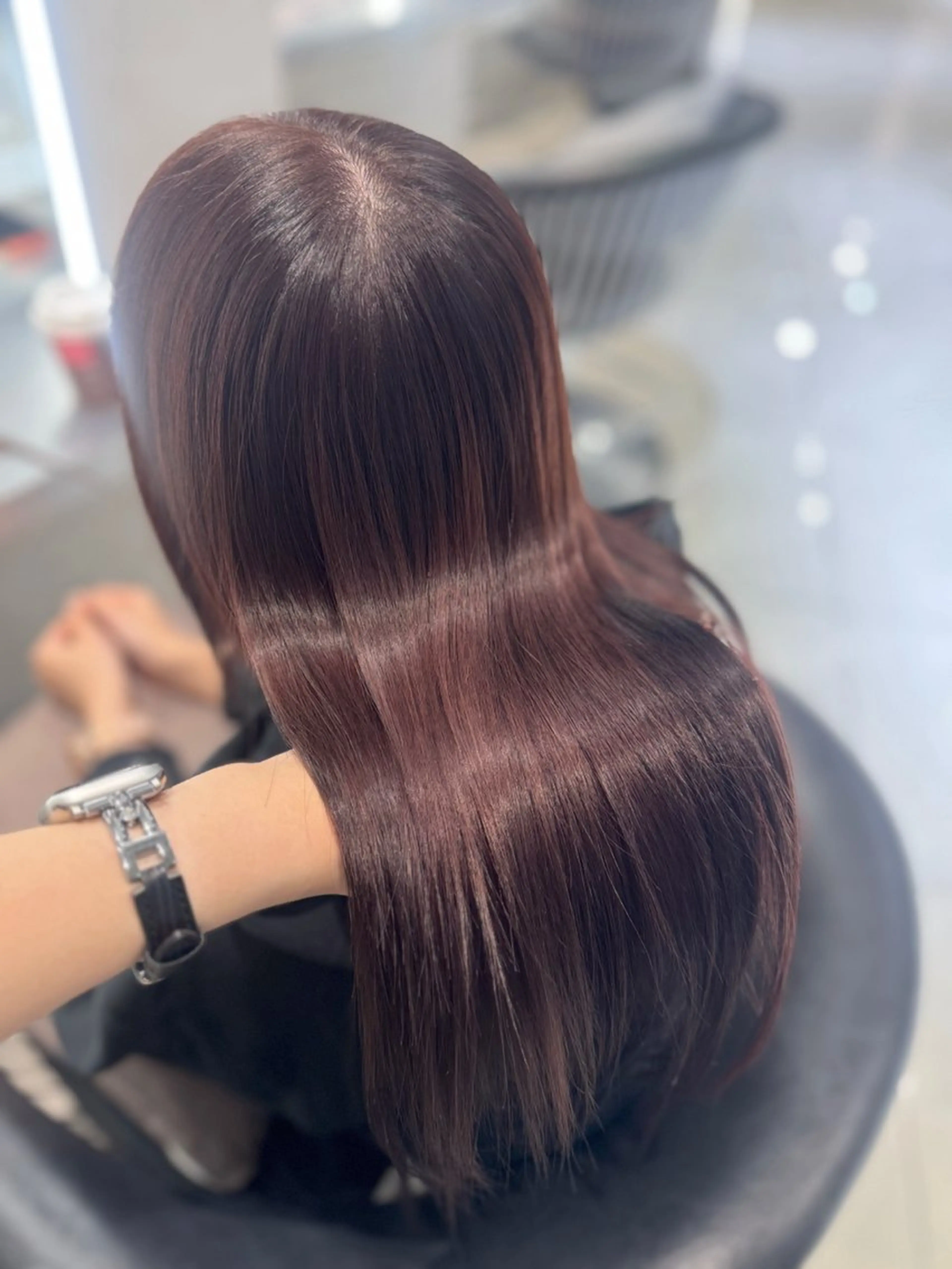 ロング カラー ヘアカラー トリートメント 🐈‍⬛カチモリ/暖 色/𝐌𝐢𝐤𝐮のヘアスタイル