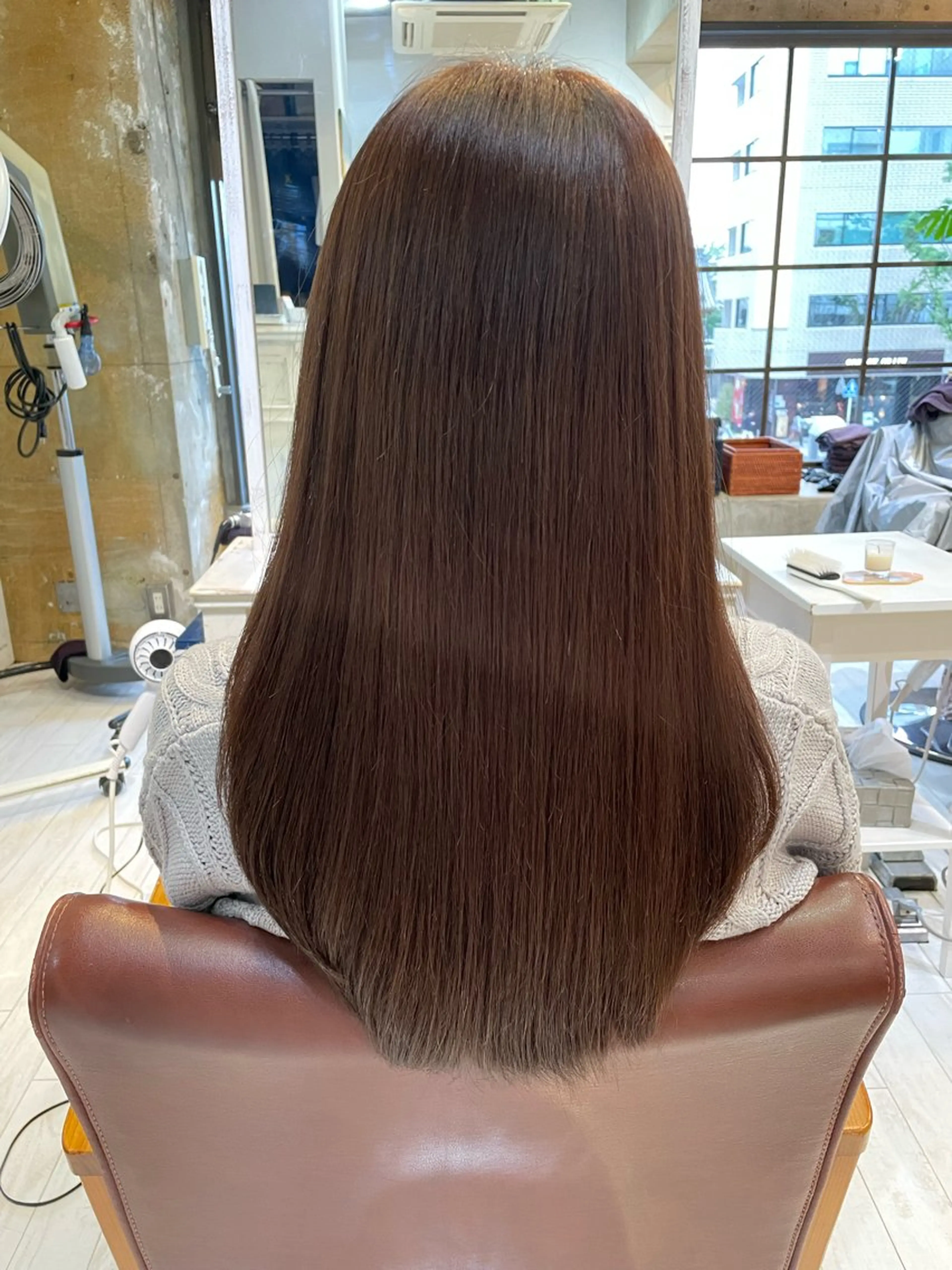 セミロング 髪質改善／ブリーチ 宮武　湧斗のヘアスタイル