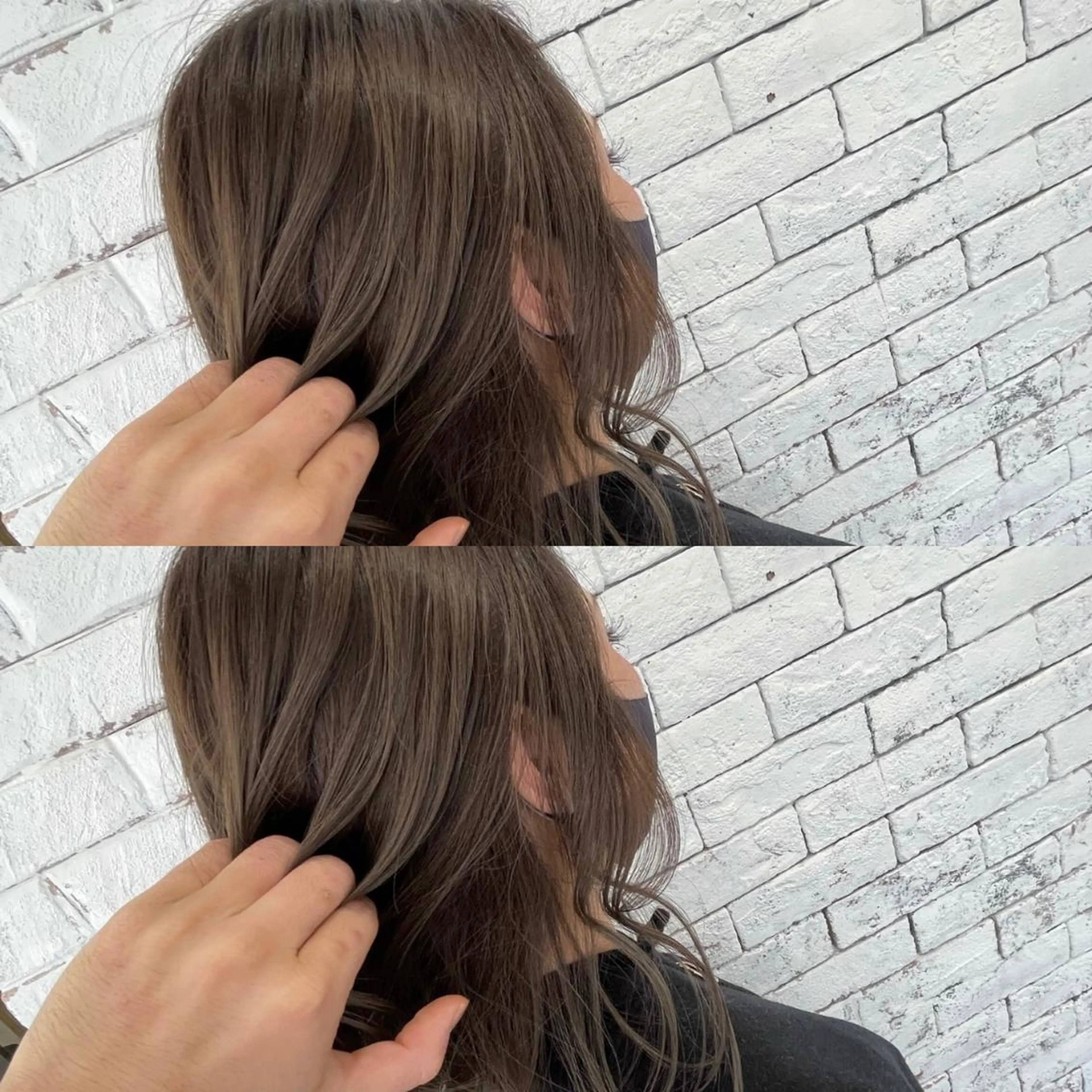 ミディアム カラー バレイヤージュ レイヤーカット カット ヘアカラー ギャルの革命児 秀斗のヘアスタイル