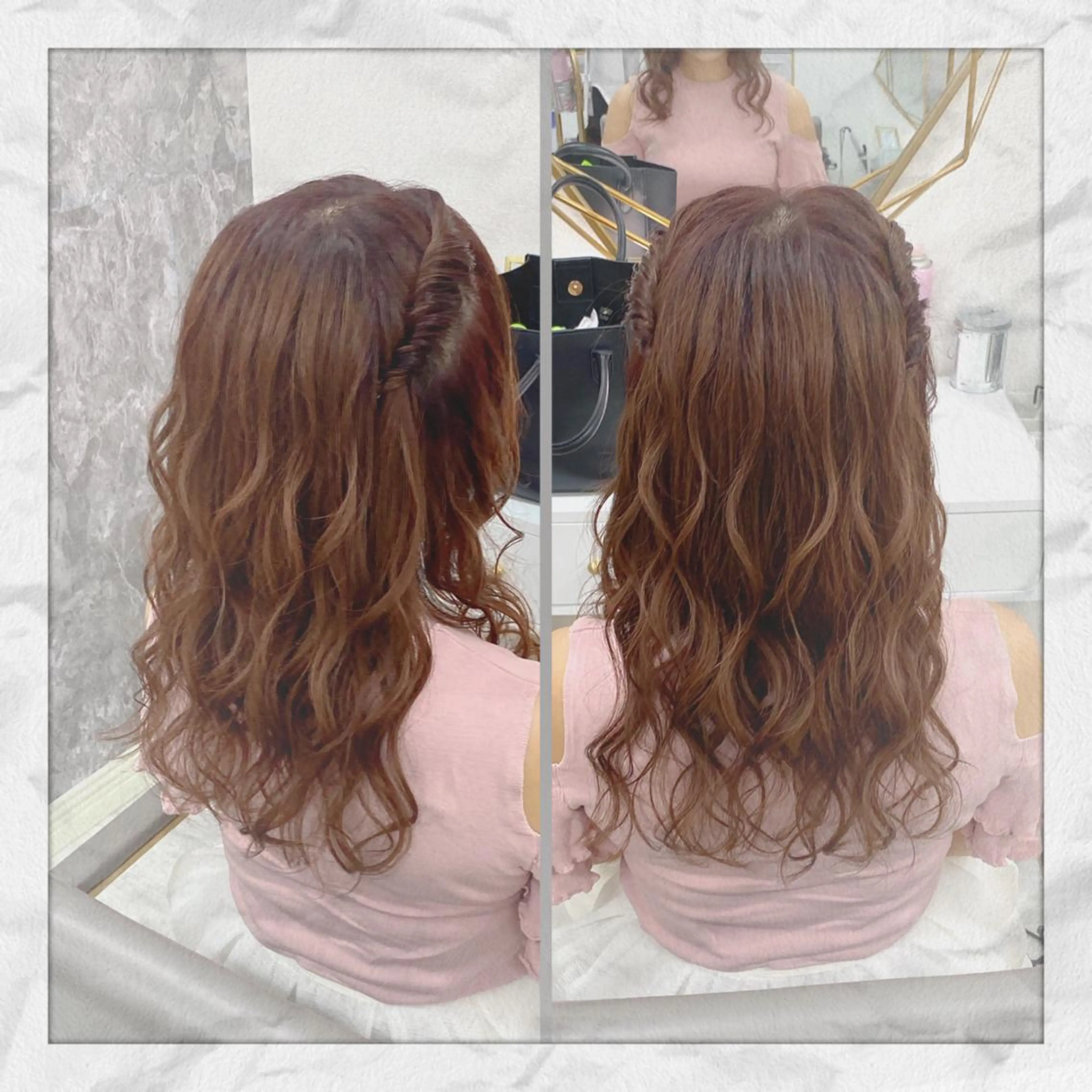 セミロング ヘアアレンジ ヘアセット ヘアセット/着付け 𓇼 まつもと𓇼のヘアスタイル