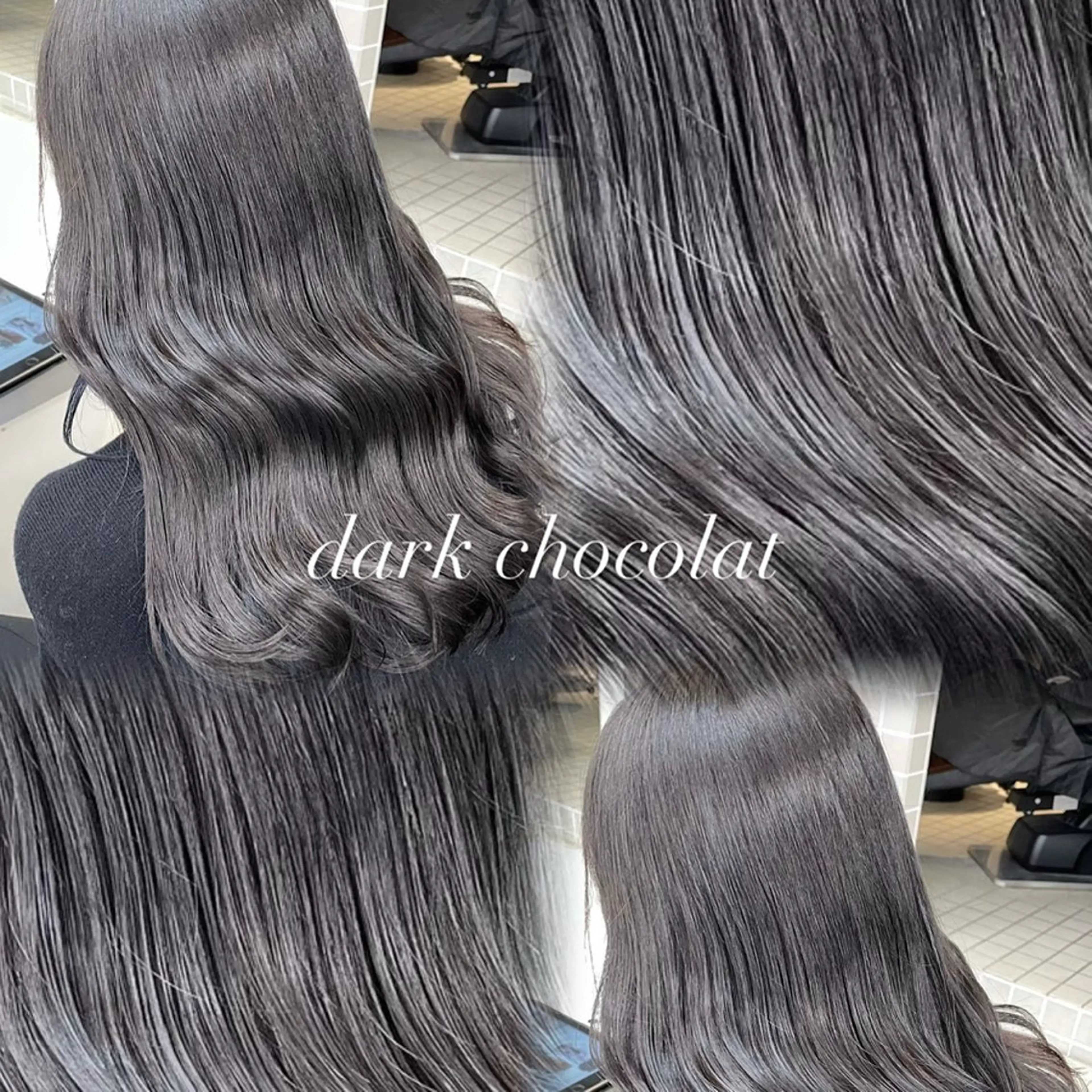 ロング カラー ヘアアレンジ 韓国ヘア/赤み消し /大人透明感🫧のヘアスタイル