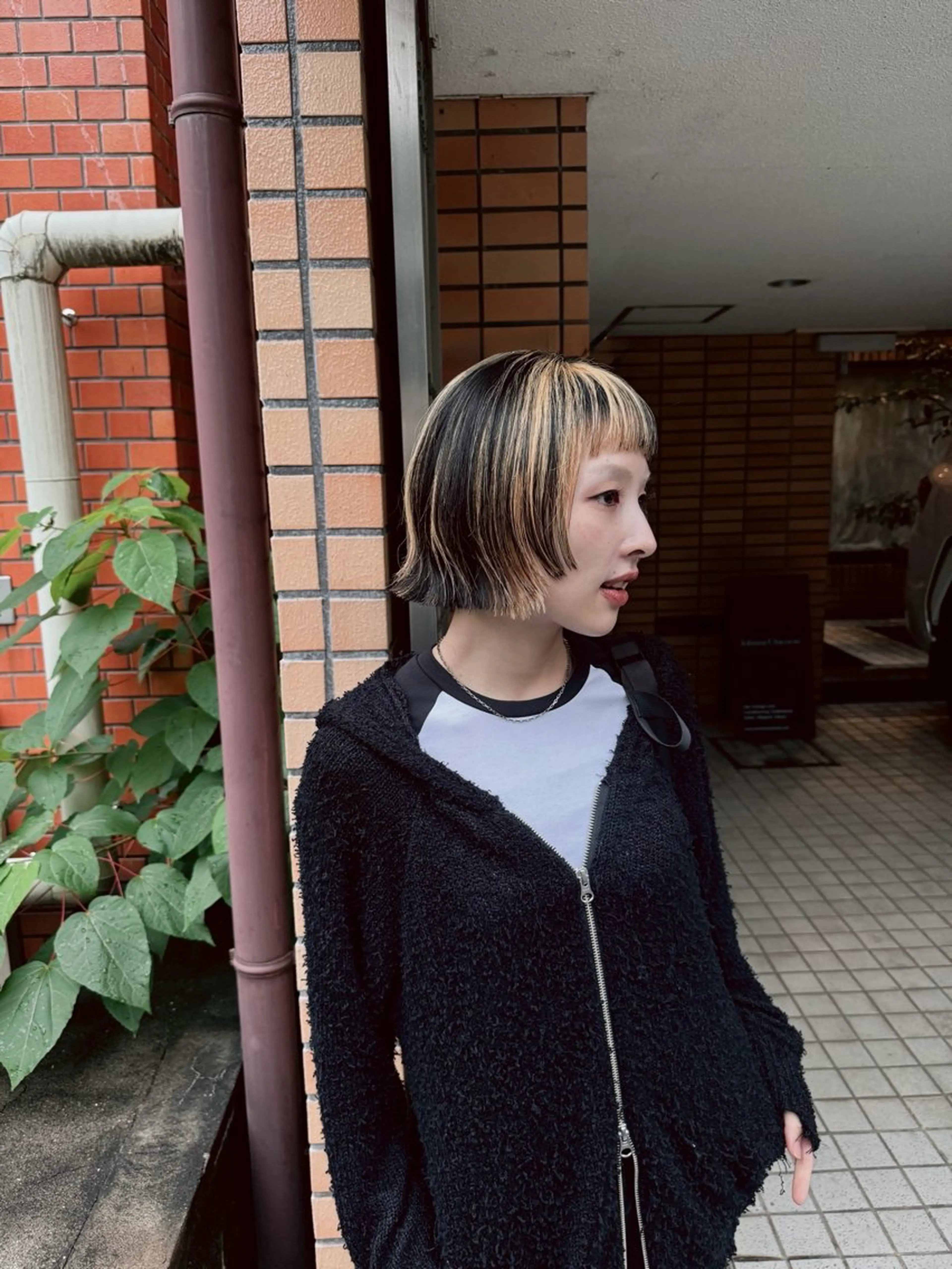 ショート カラー ヘアアレンジ mina 🐈‍⬛ ラフな似合わせヘアのヘアスタイル