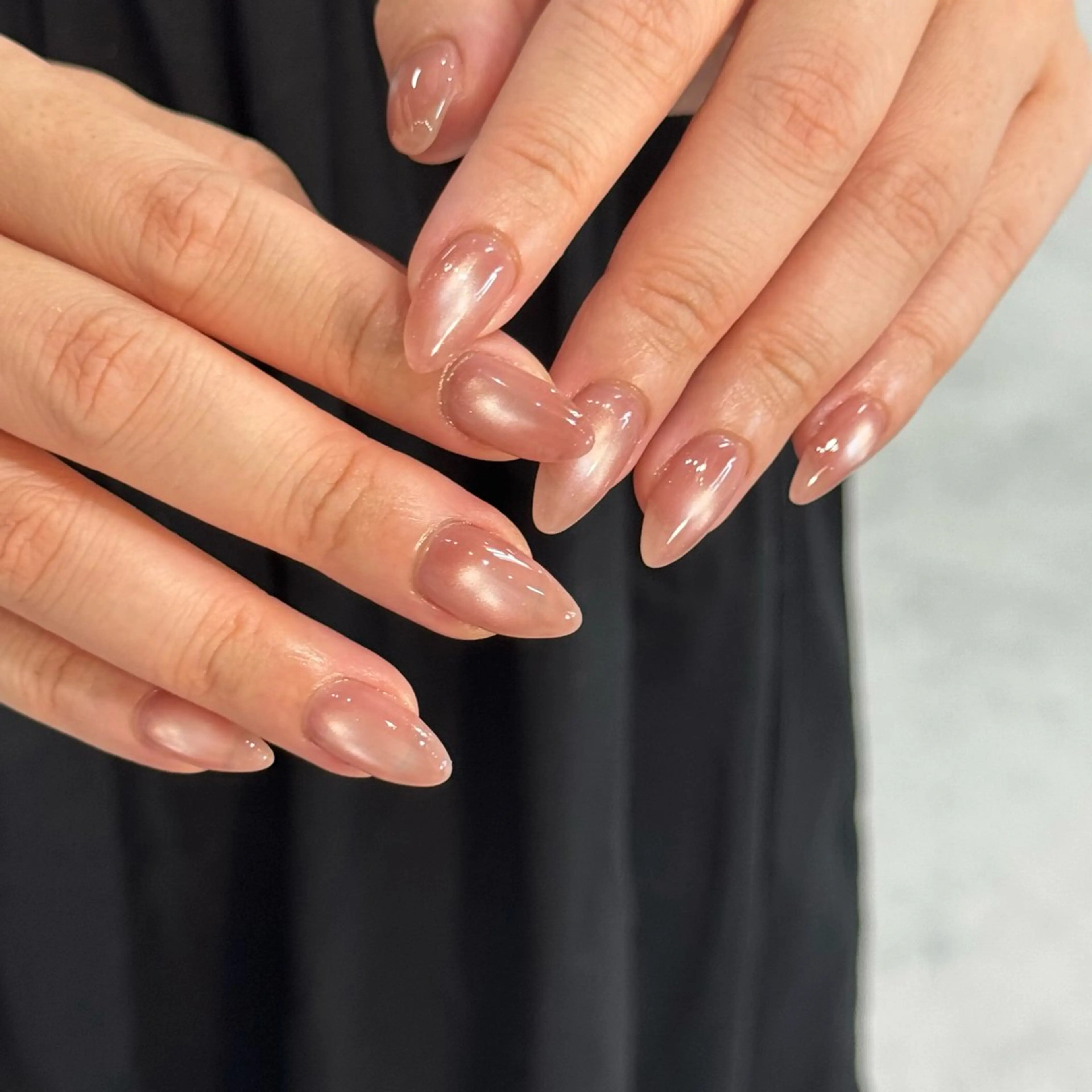 ネイル マグネットネイル ワンカラーネイル ハンドネイル HARUKA ネイリスト福岡/薬院のネイルデザイン