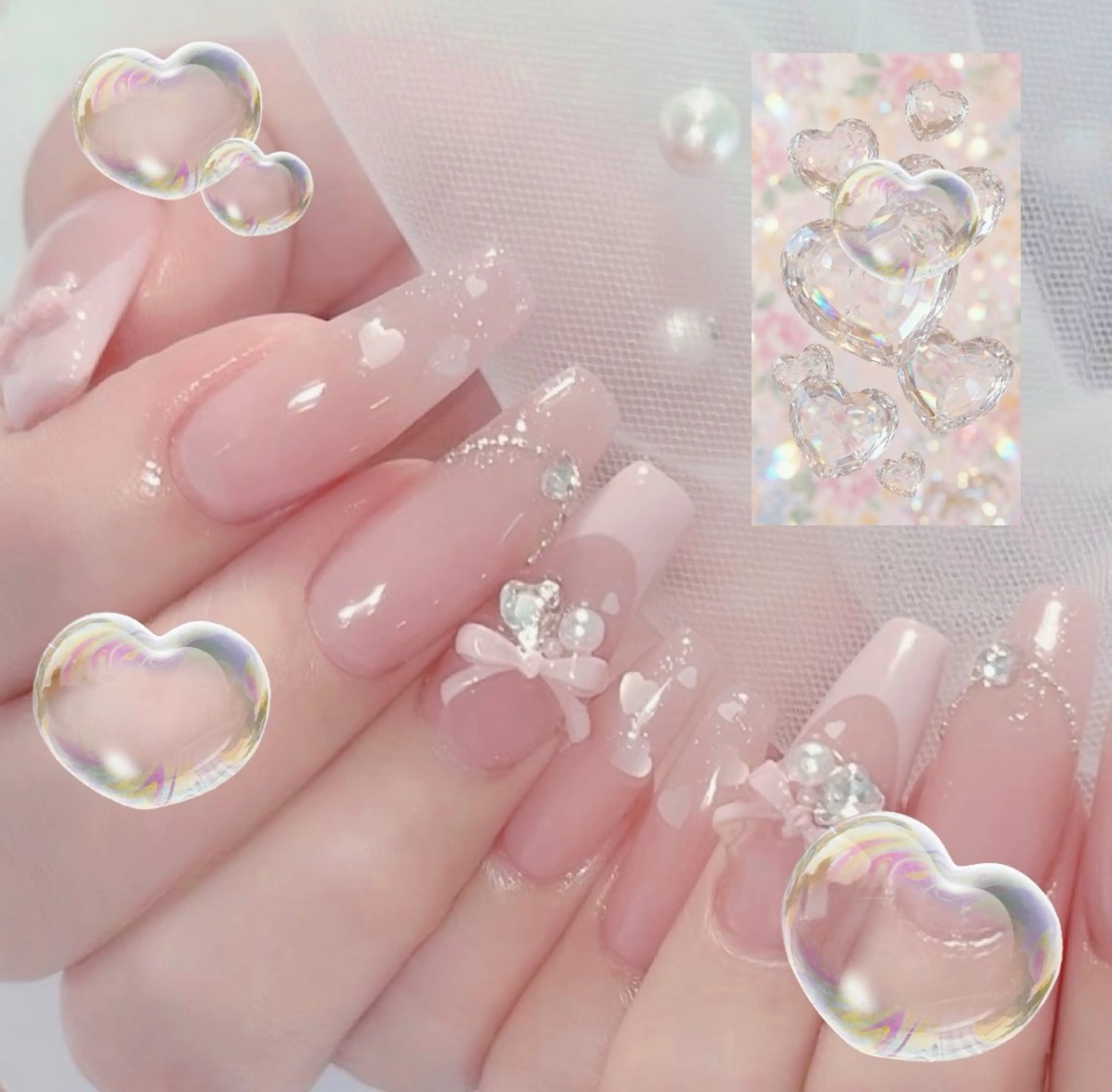 カラー グラデーションカラー ピンクカラー ハンドネイル AIN Nailのネイルデザイン