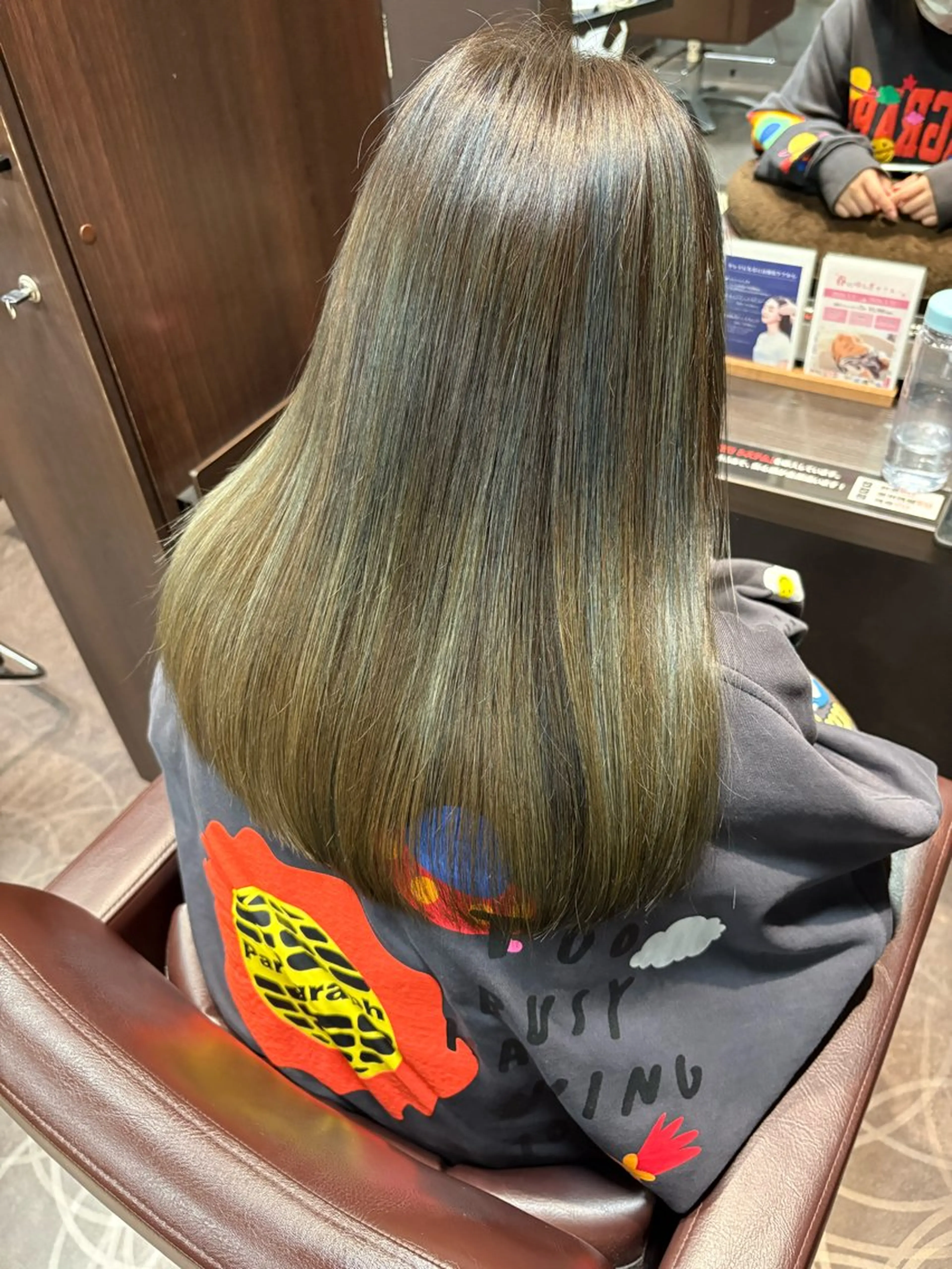 セミロング カラー アッシュ ハイライトカラー ネイビーカラー ハイライト 小池 穂果/ 府中のヘアスタイル