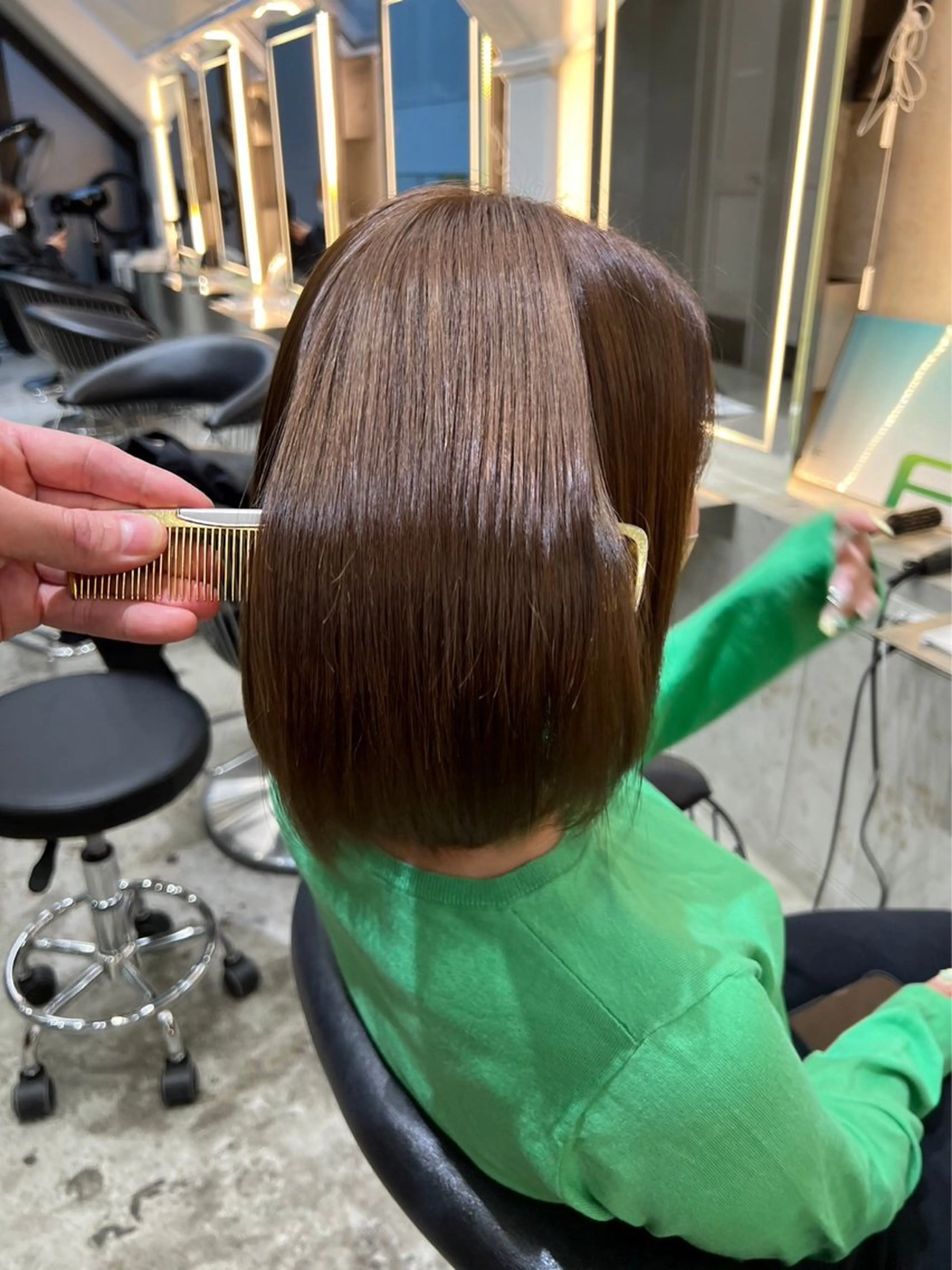 ミディアム パーマ トリートメント 酸熱トリートメント ブリーチ特化 梅田本多翔のヘアスタイル