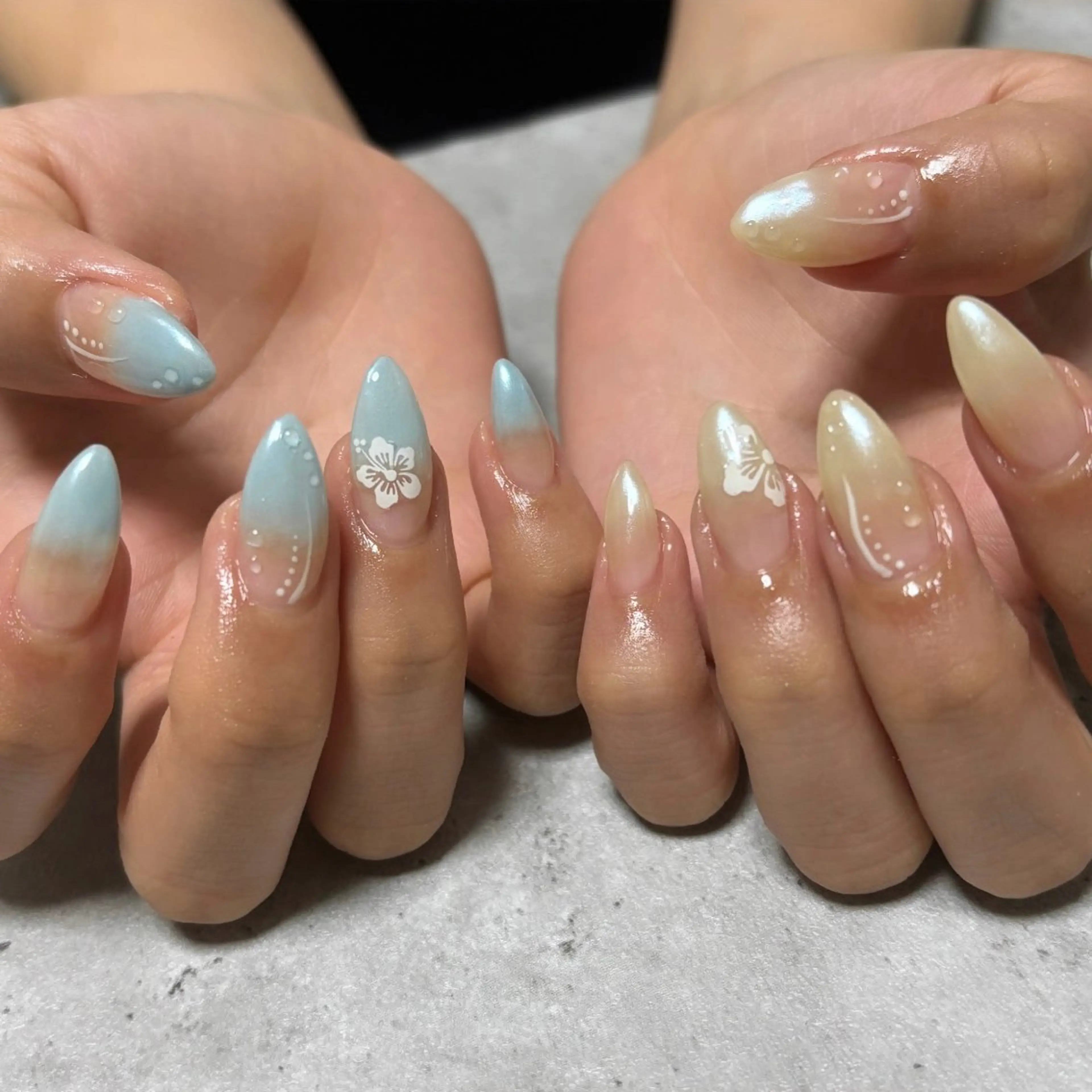 ネイル ハンドネイル フットネイル 直方市ネイルサロン minuitのネイルデザイン