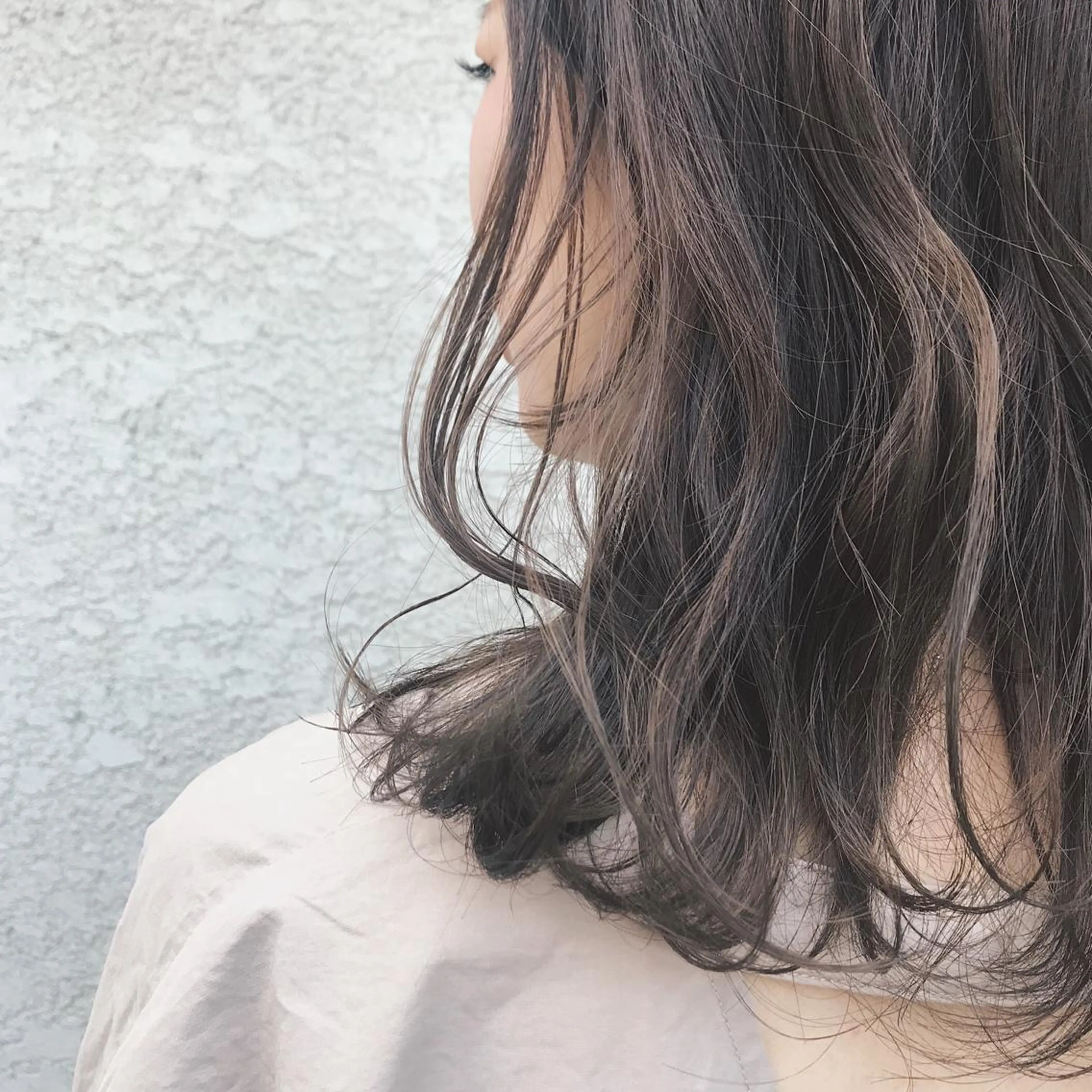 セミロング カラー ヘアアレンジ 韓国🇰🇷髪質改善 Chisaki치사키のヘアスタイル