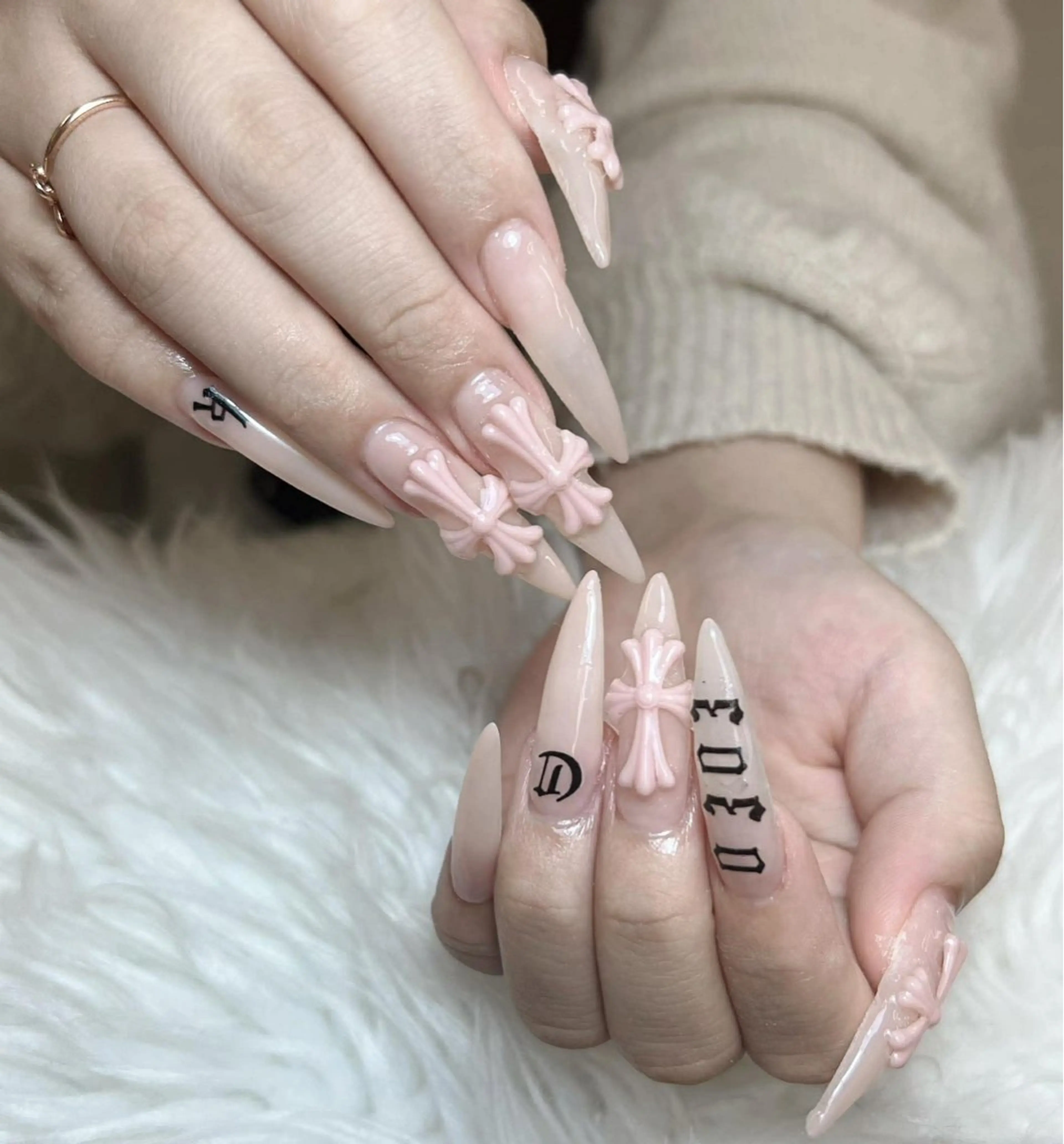 ネイル ハンドネイル ゴテゴテネイル JRのネイルデザイン