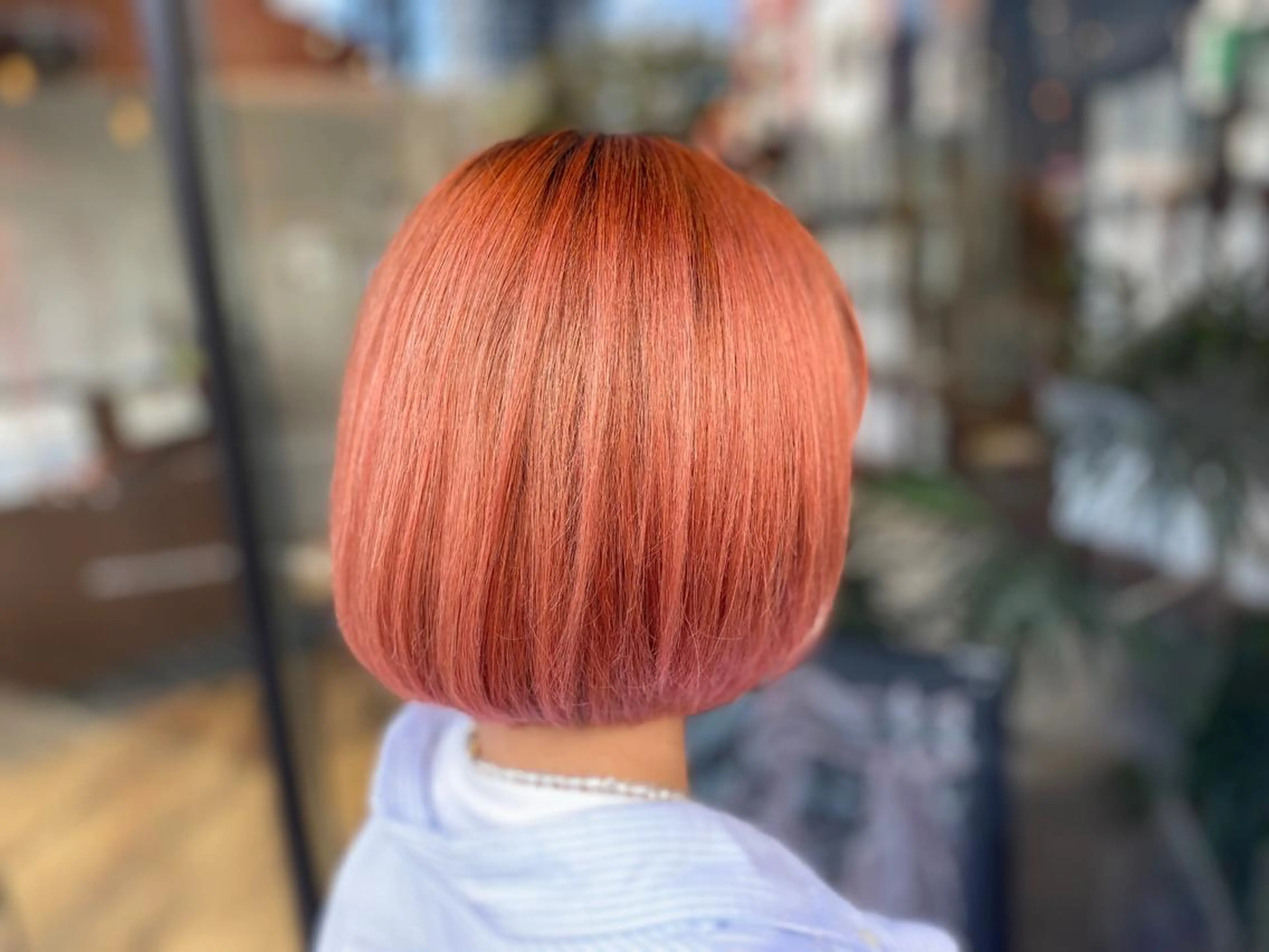 ショート カラー ブリーチ オレンジ ヘアカラー ✿ すずかのヘアスタイル