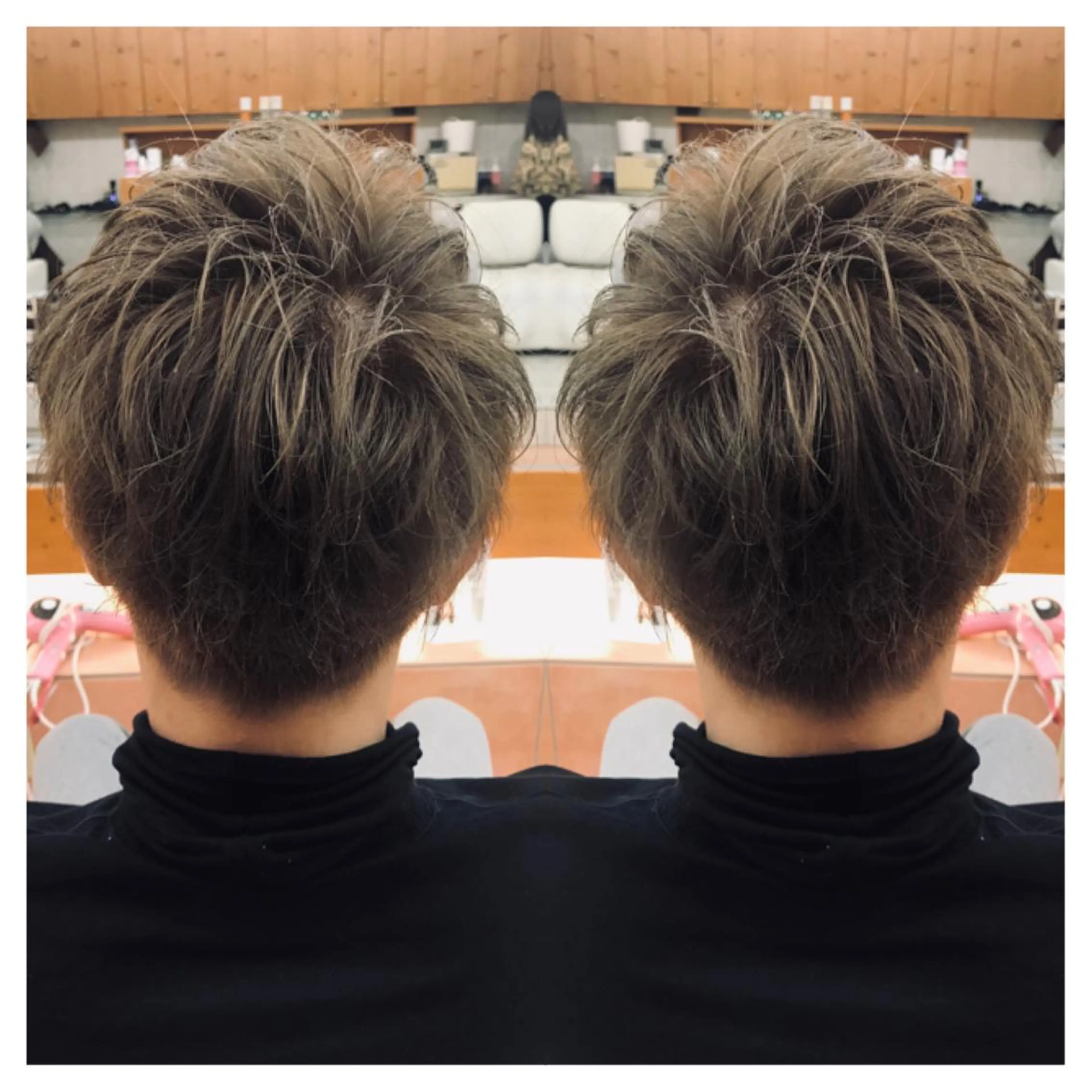 ショート カラー メンズ ヘアカラー トリートメント 村山 茉衣のヘアスタイル