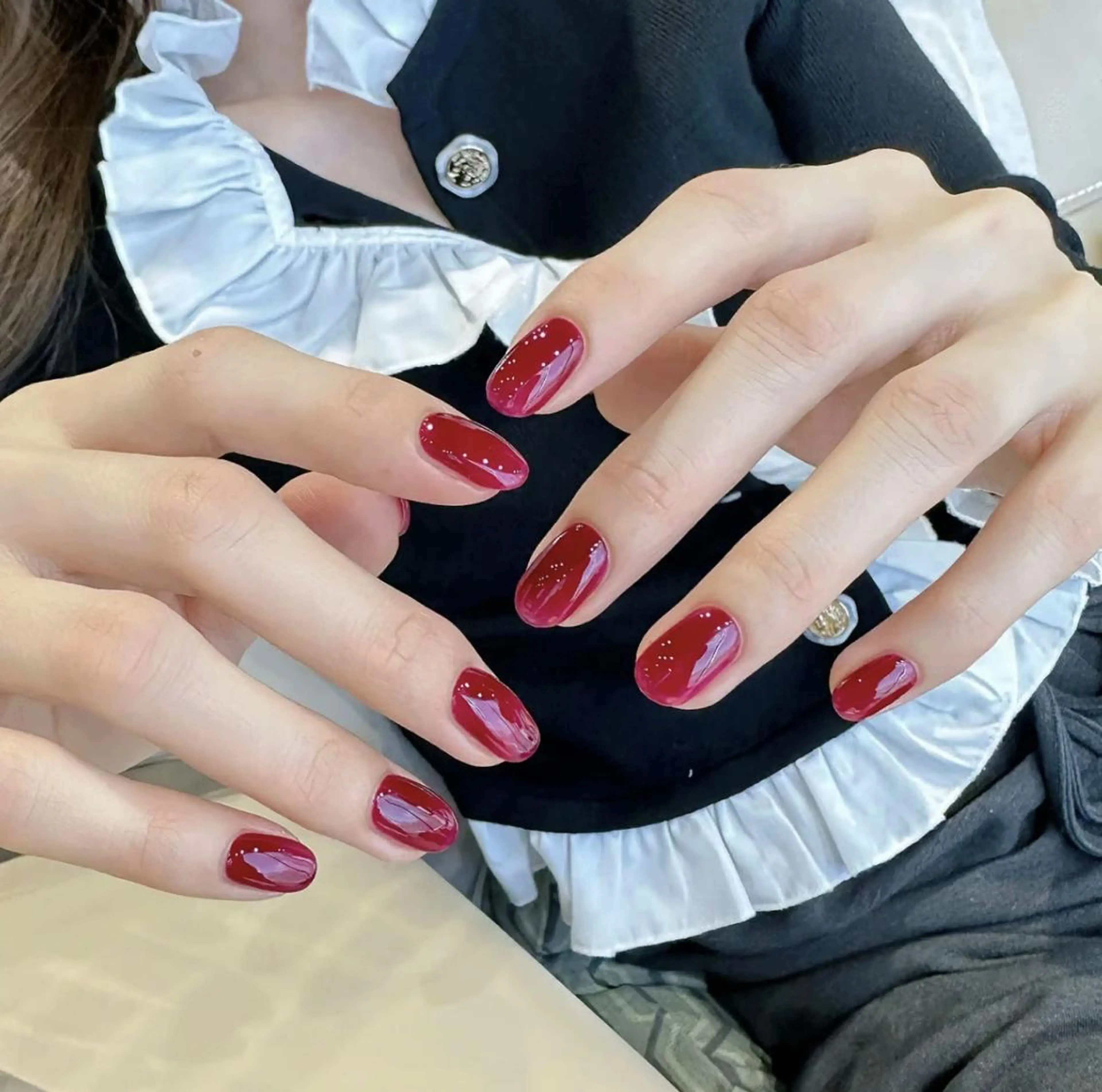 ネイル ラメ(グリッター) ラメグラデーション ワンカラーネイル Queens momoのネイルデザイン