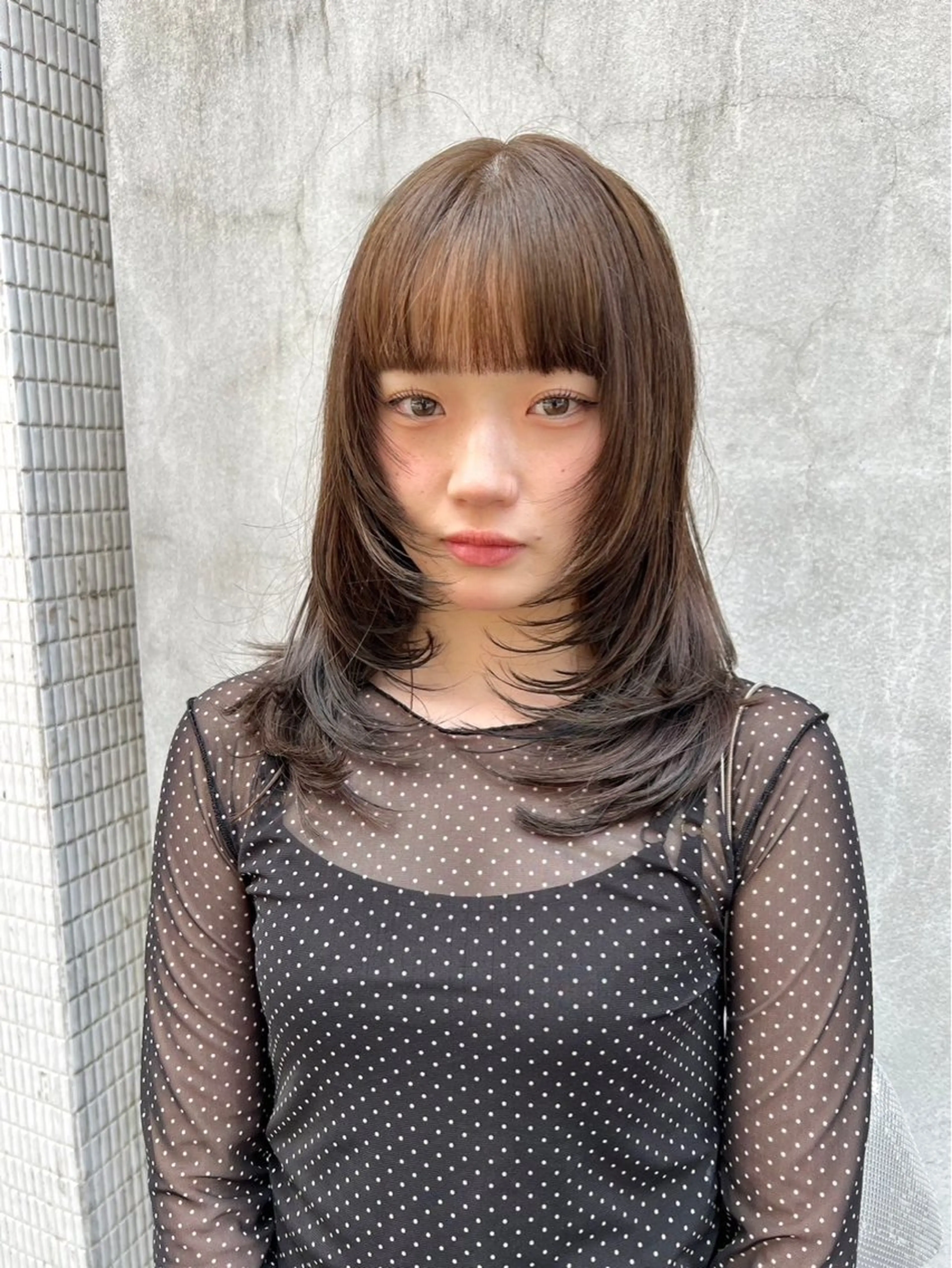 カラー 纐纈 釉羽のヘアスタイル