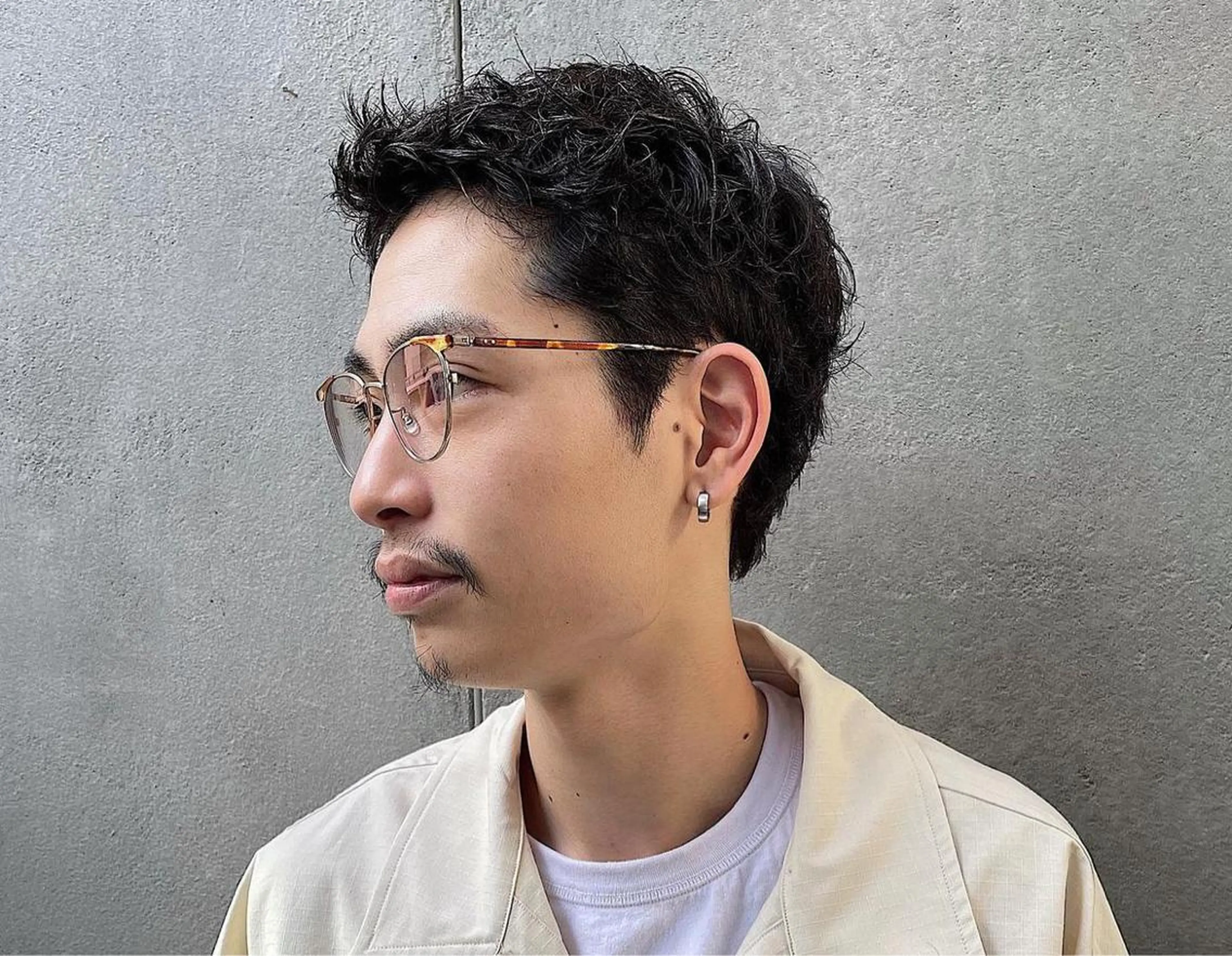 ショート メンズ くせ毛 渋谷/原宿/メンズ/ コヤマトモヤのヘアスタイル