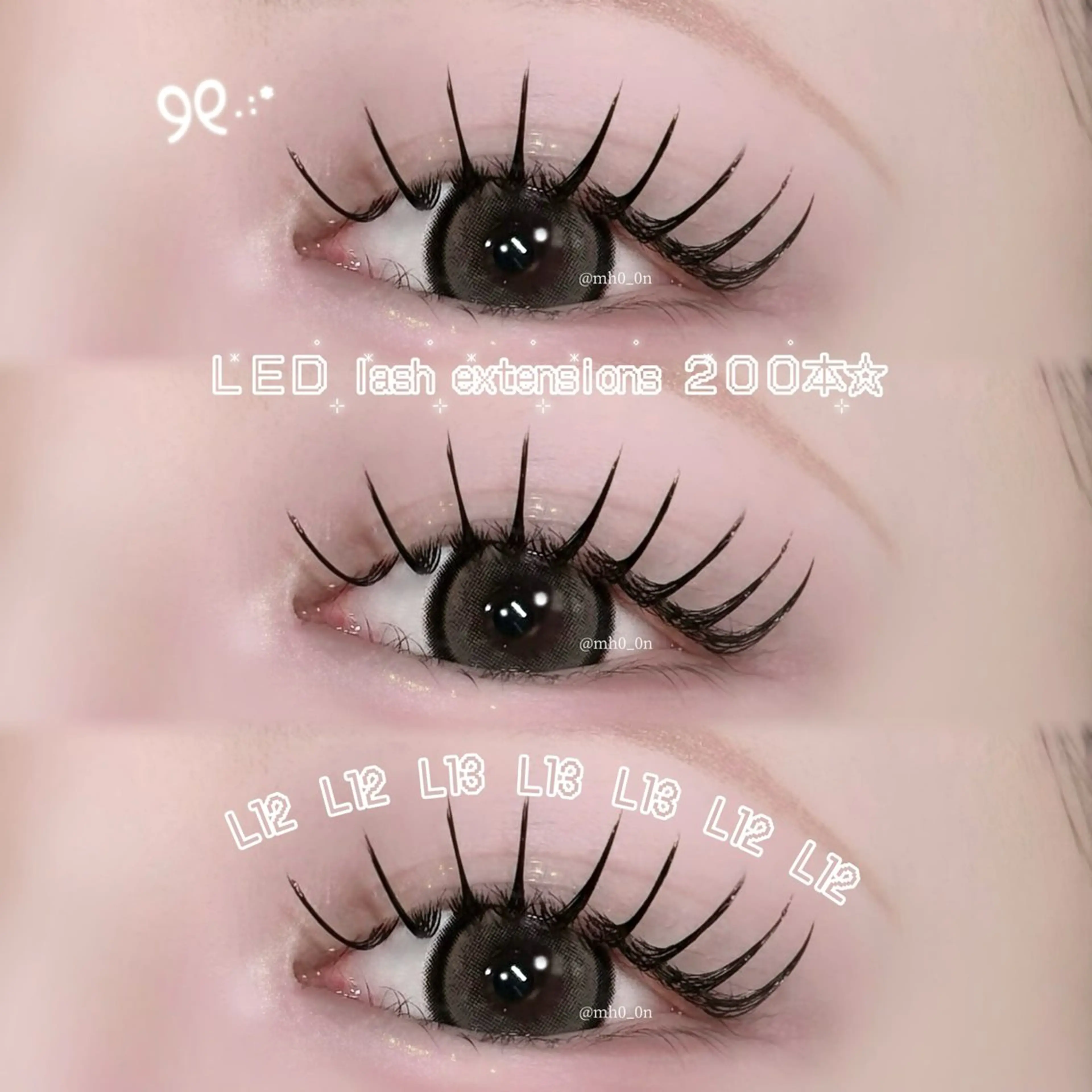 マツエク・マツパ Lカール 一重×まつ毛パーマ マツエク poplin【ポプリン】 Lカール/マツエク/まつげパーマ/眉毛/LED/フラットラッシュ/栄.伏見所属・poplin ︴堀内まほのマツエク・マツパデザイン