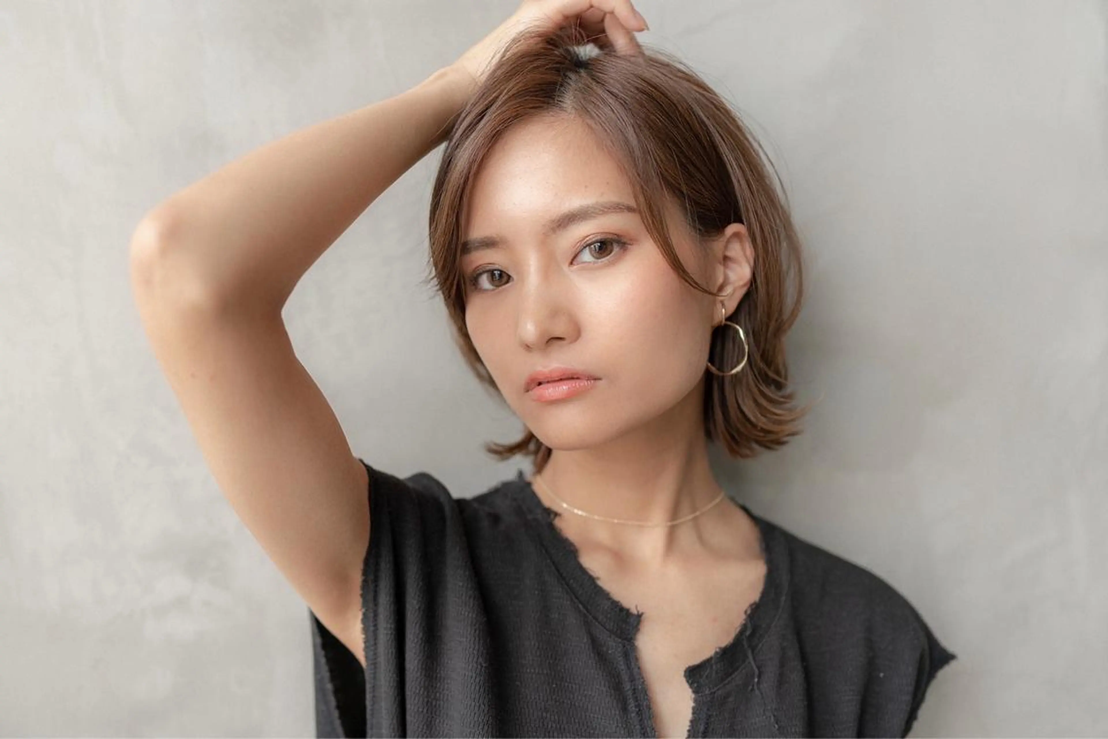 ミディアム カラー 韓国ヘア 店長NEGIのヘアスタイル