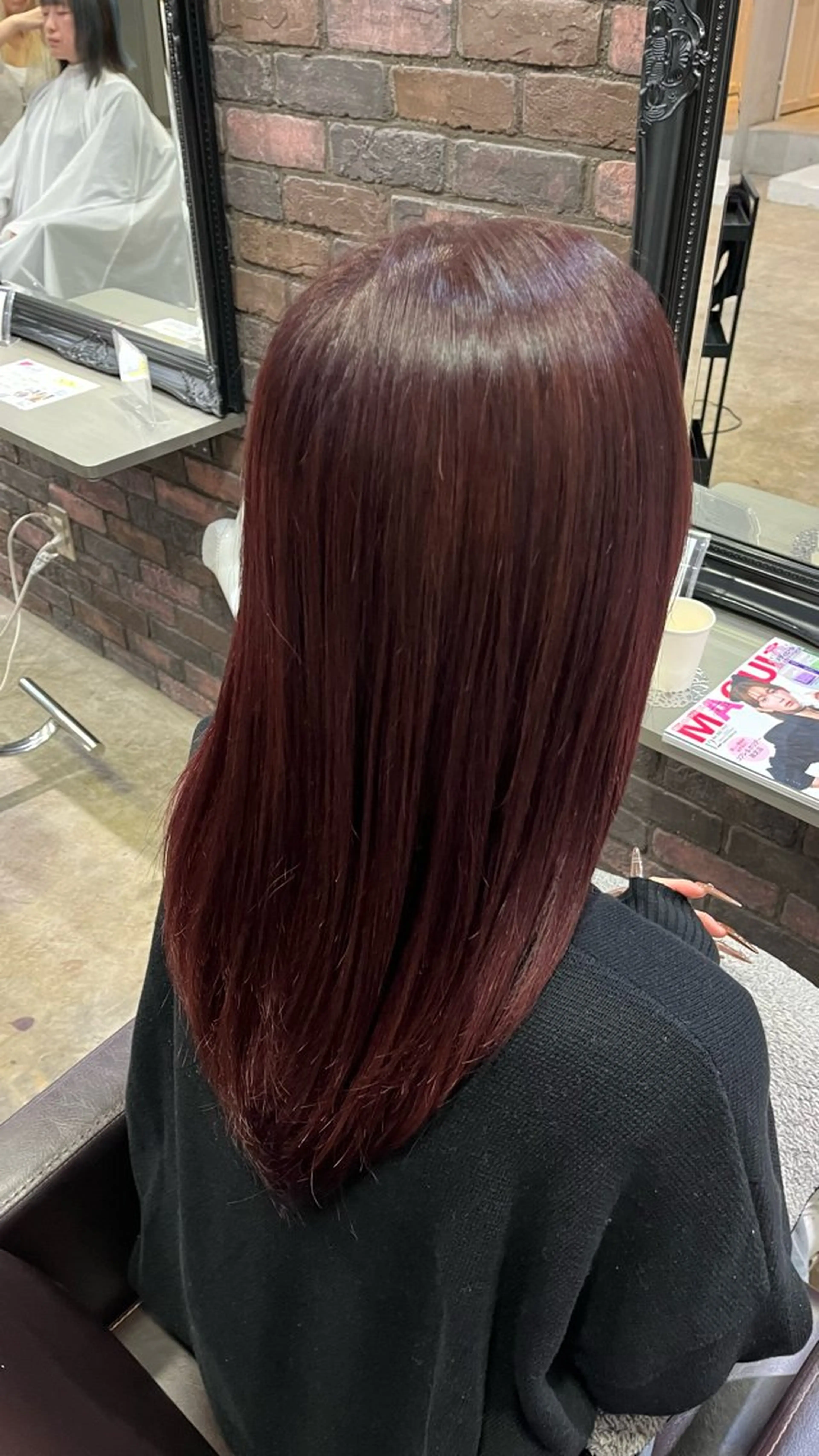 セミロング カラー ヘアカラー トリートメント Glimpseあやね 🎀大濠/髪質改善のヘアスタイル