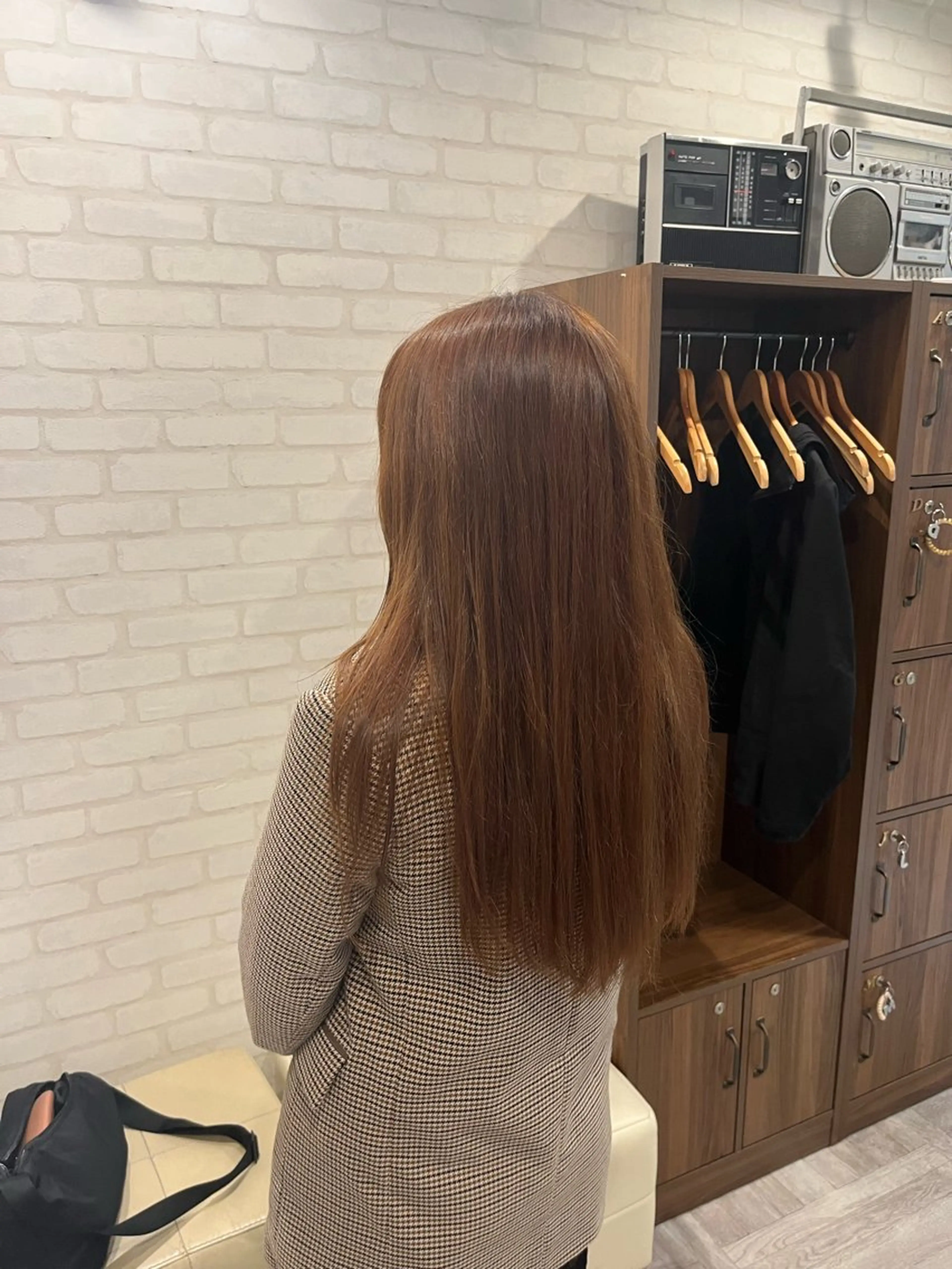 カラー ブラウンカラー オレンジ オレンジブラウン カット ヘアカラー 阿部 うららのヘアスタイル