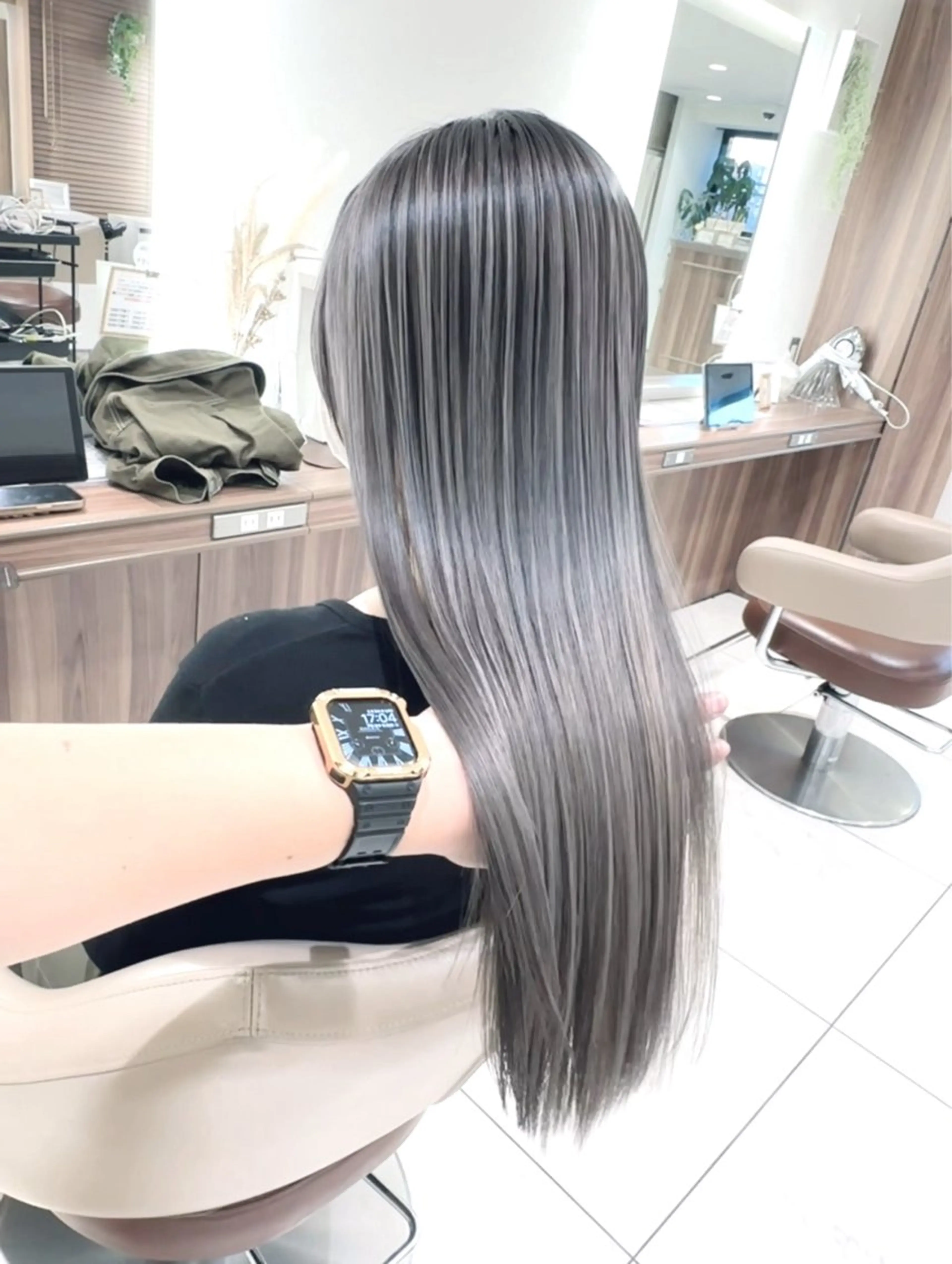 ロング カラー バレイヤージュ 髪質改善 レイヤーカット カット ヘアカラー トリートメント 山崎俊輔/髪質改善 /バレイヤージュのヘアスタイル