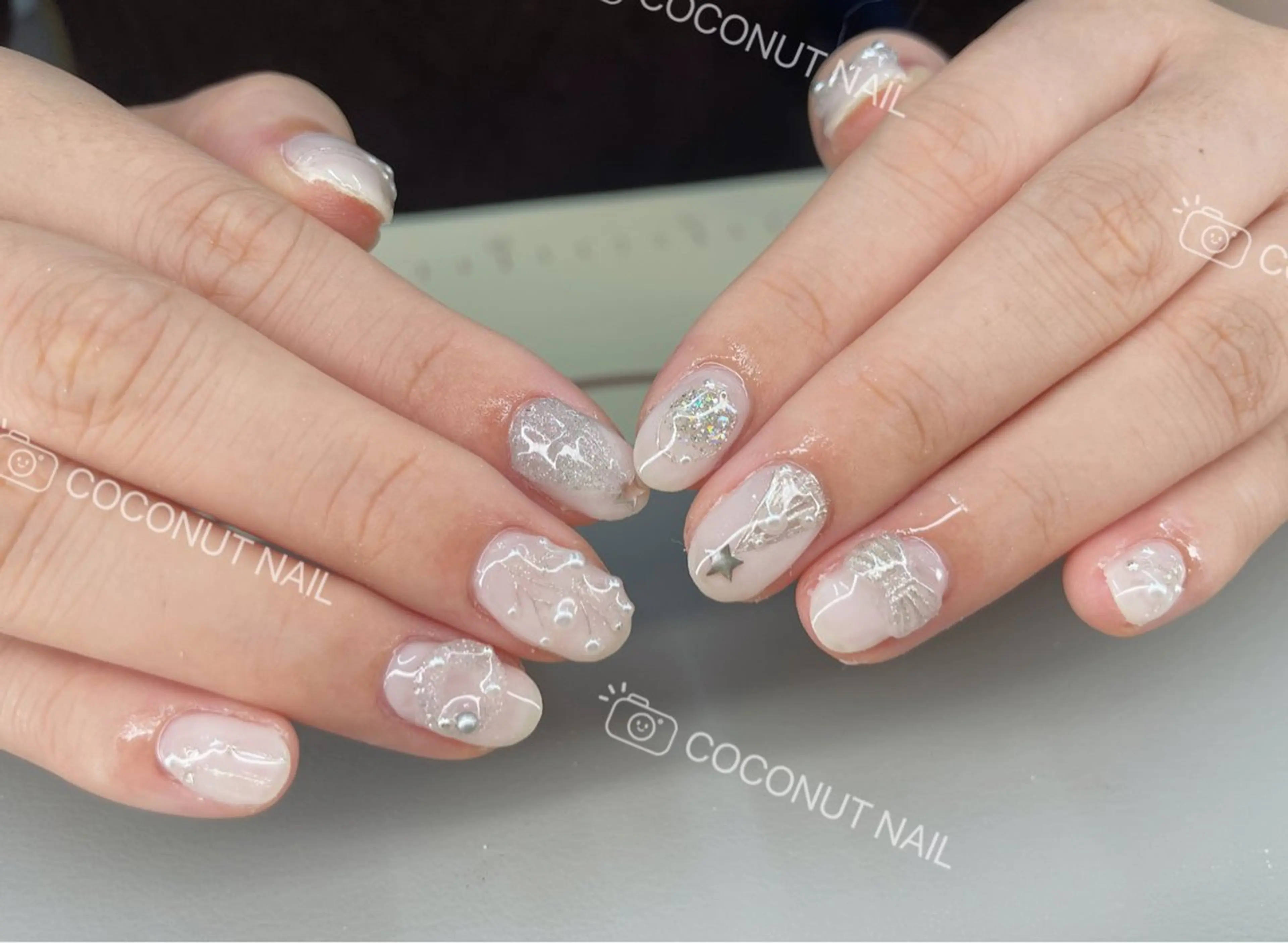 ネイル ハンドネイル 神田 ココナッツのネイルデザイン