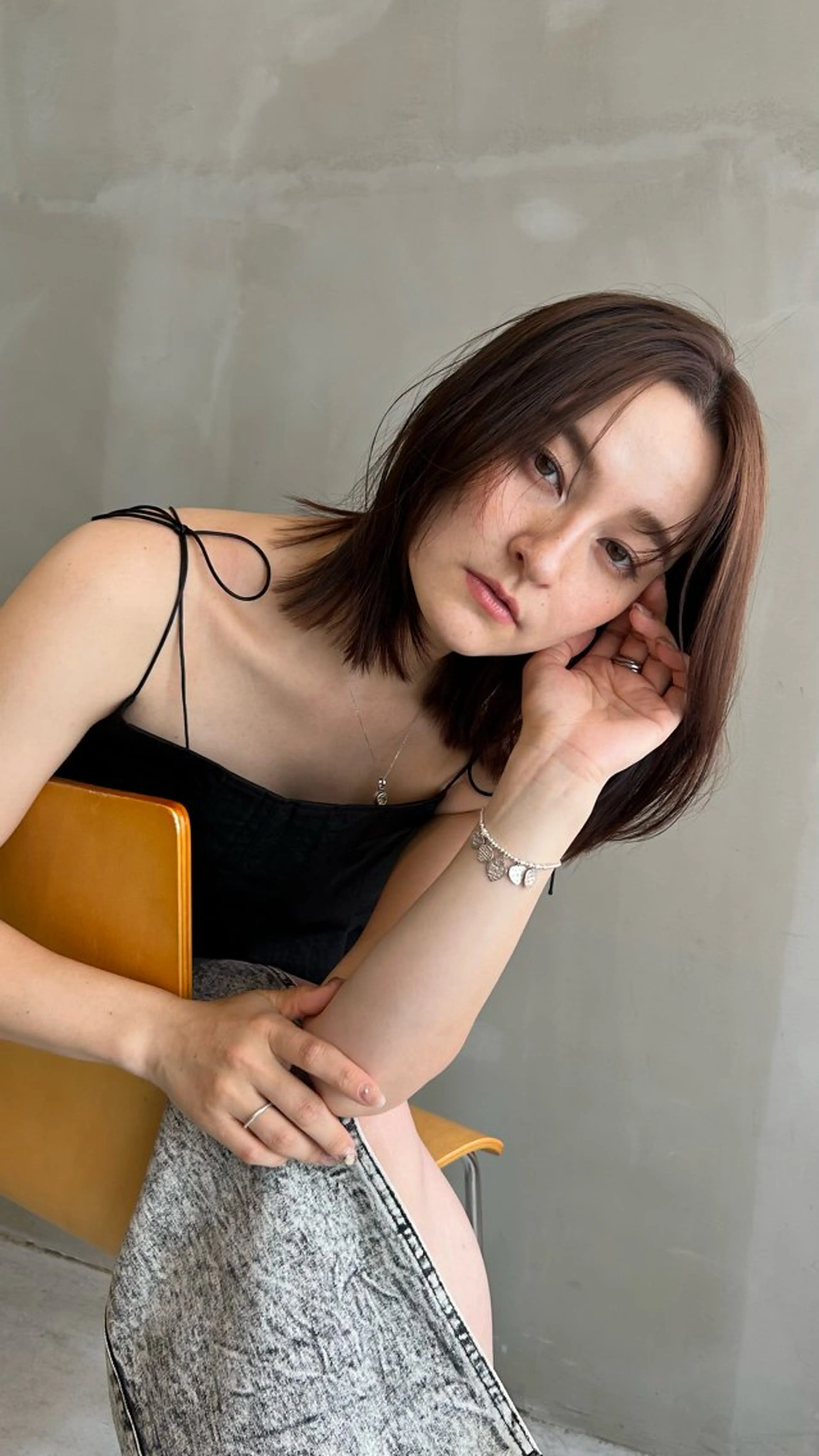 ミディアム カラー カット ヘアカラー トリートメント ショート/ボブ/ 心斎橋/宮脇美奈のヘアスタイル