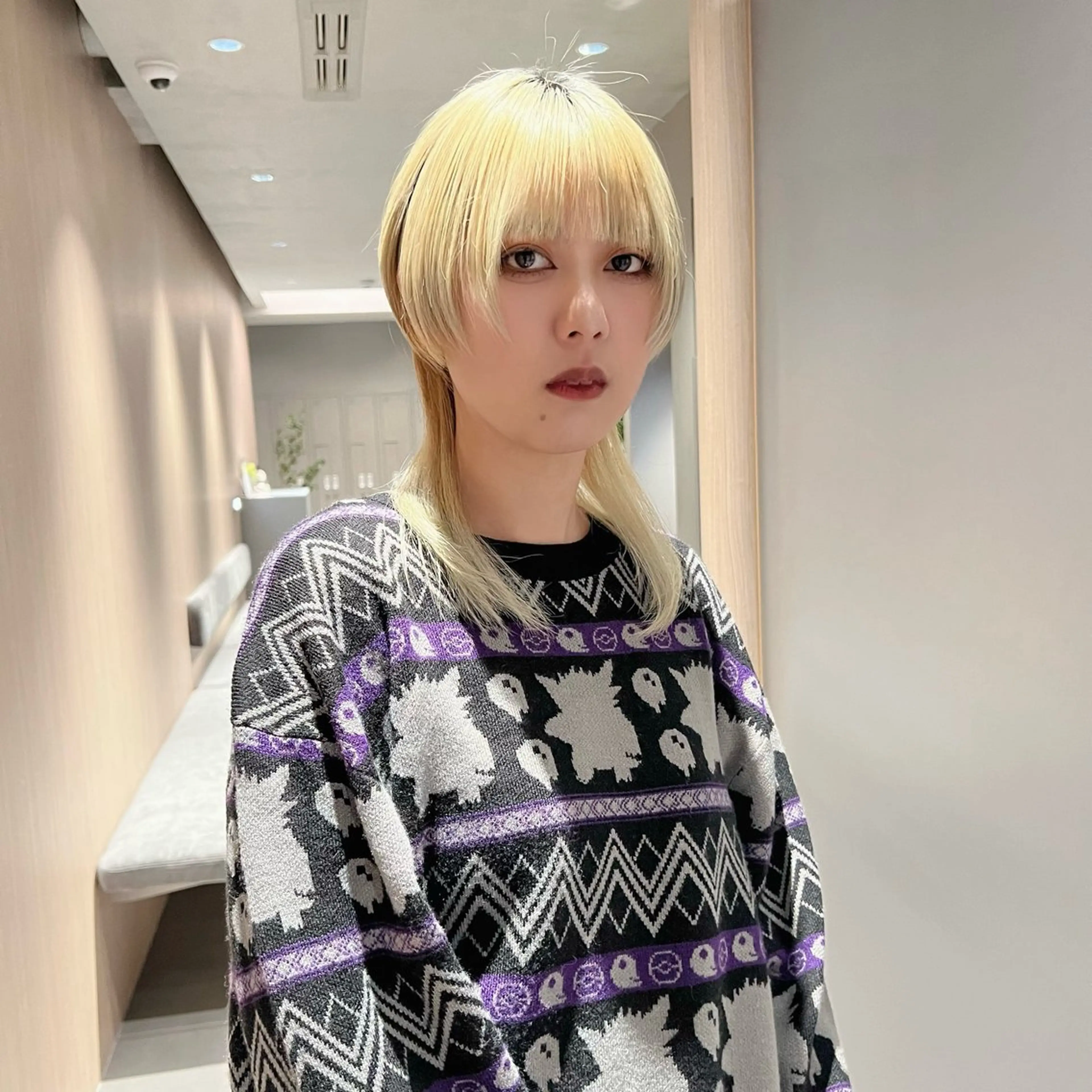 セミロング 🐺立川のウルフ屋 さん🐺おかみ🐺のヘアスタイル